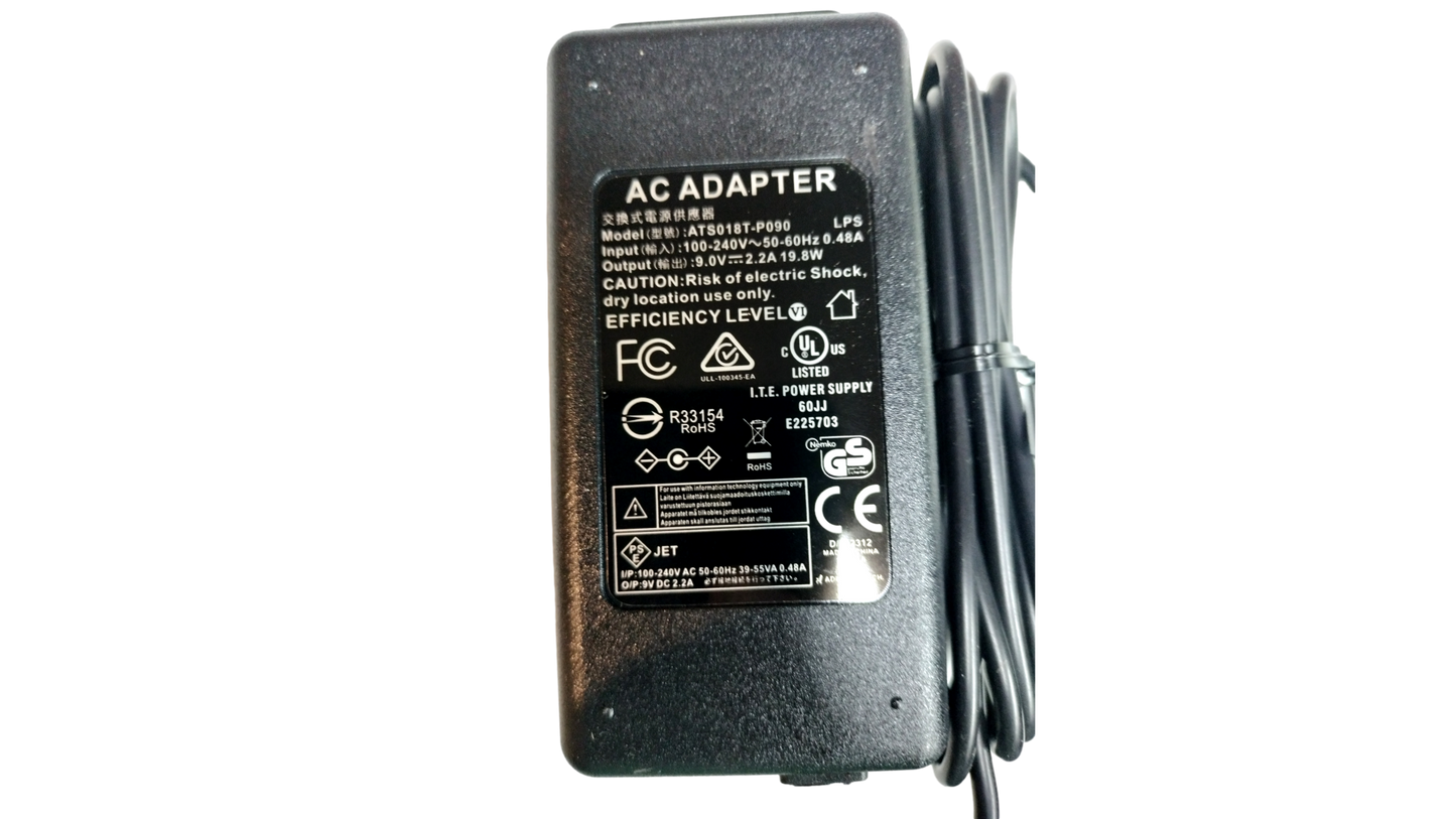 New TECH ATS018T-W120U  120-240 VAC IN 12VDC 1.6A AC ADAPTER