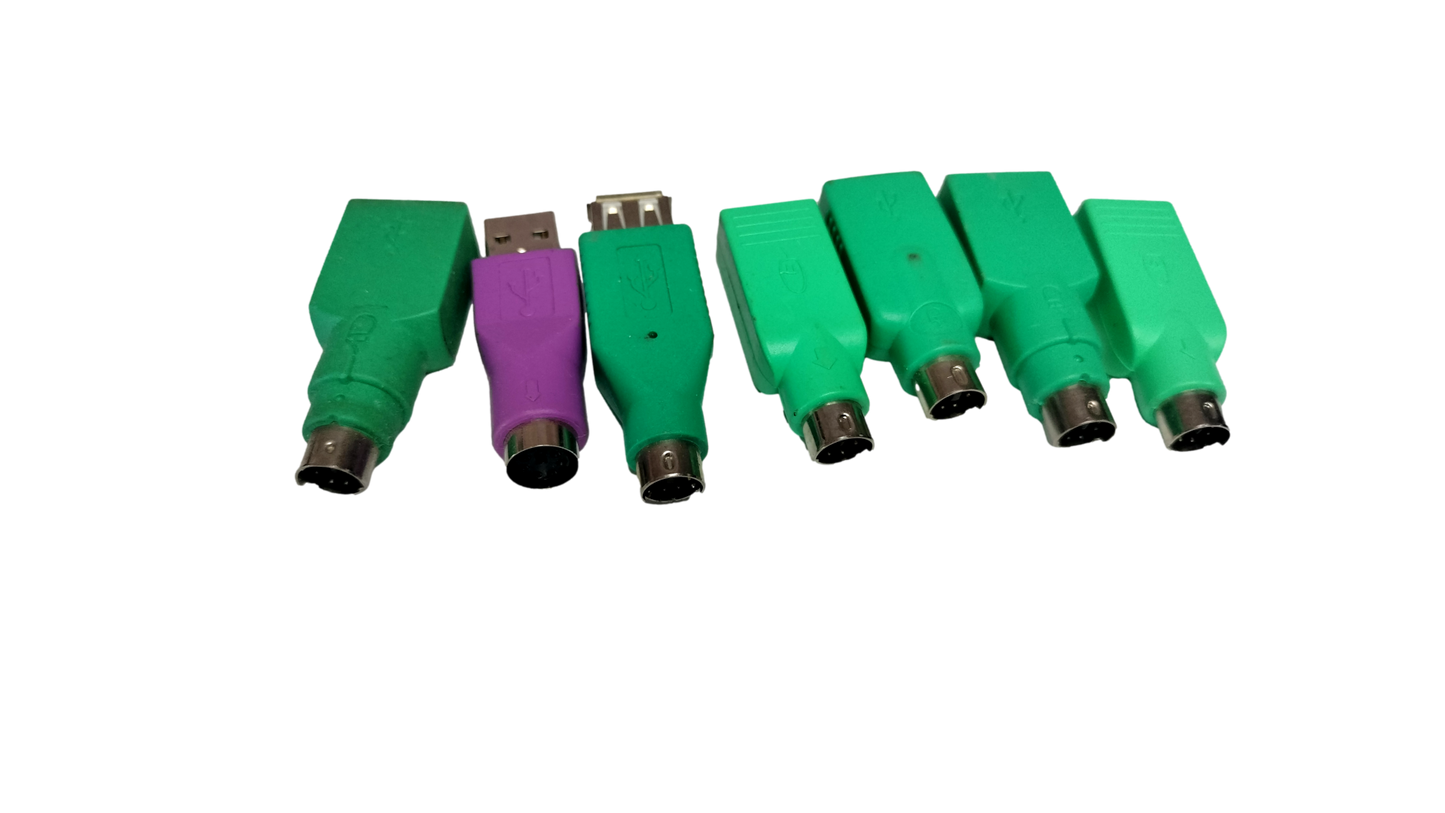 7x PS/2 Port to USB Mouse (6) Keyboard (1) Adapters