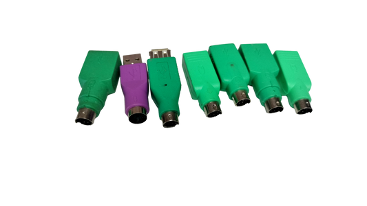 7x PS/2 Port to USB Mouse (6) Keyboard (1) Adapters