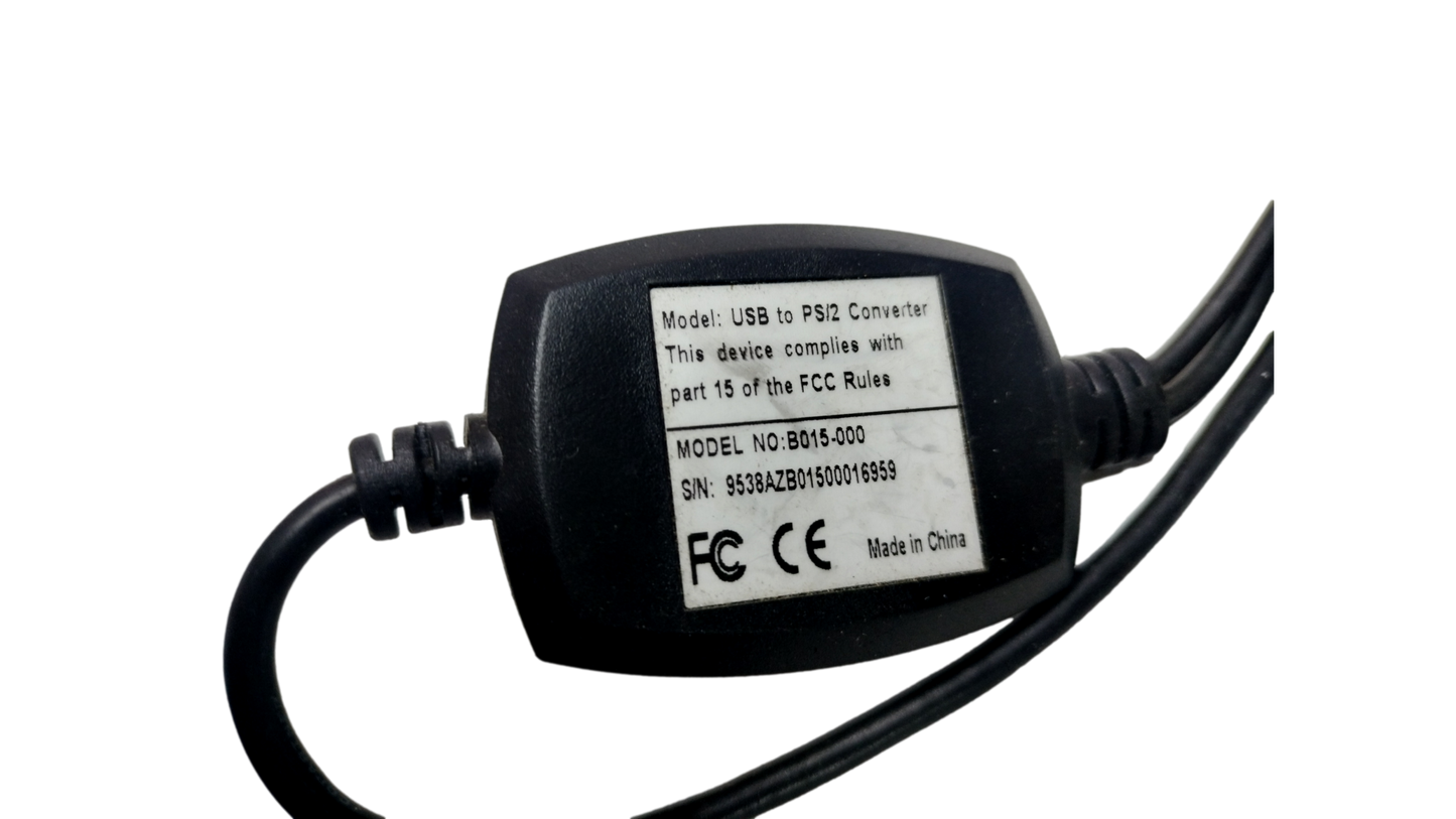 Tripp Lite Compact USB to PS/2 Keyboard Mouse Adapter PS/2(F) to USB(M) B015-000