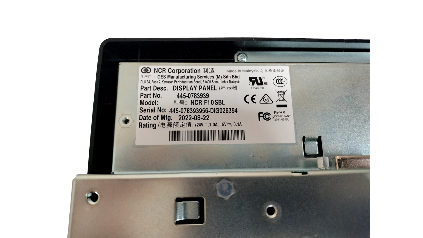 NCR F10SBL ATM Display Panel  445-0783939