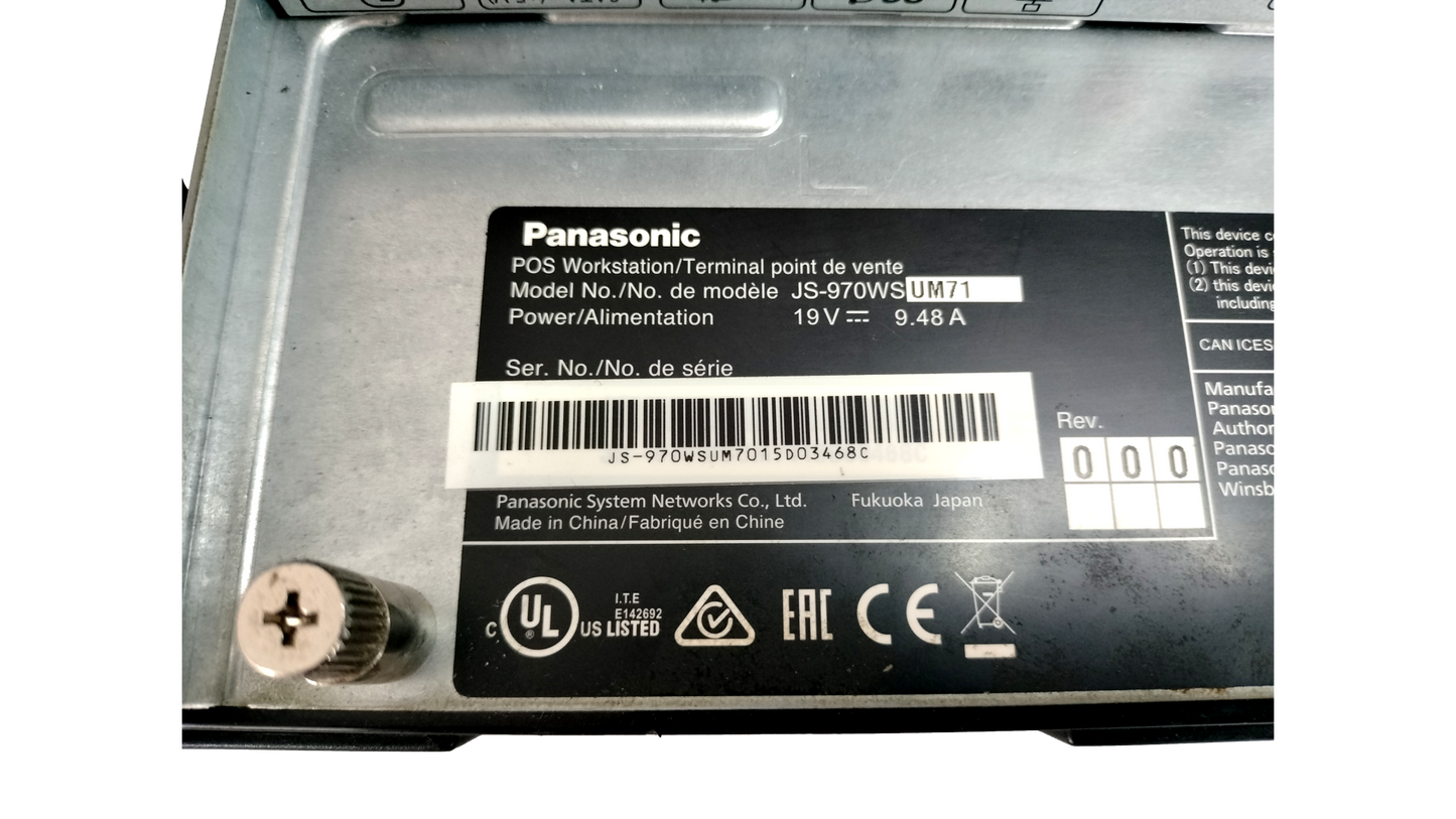 Panasonic JS-970WS Touchscreen POS Pentium , 2.7Ghz, 8GB, 60GB SSD Win 10