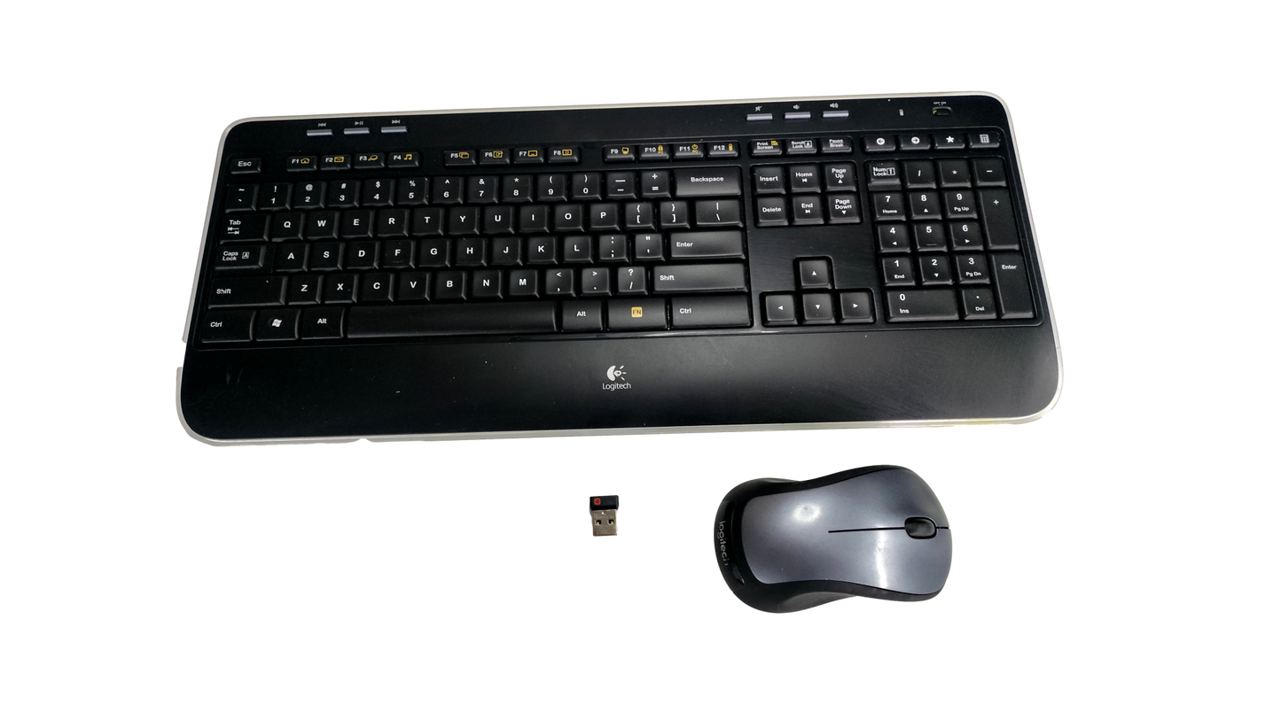 Logitech K520 Wireless Keyboard W/ Dongle Receiver USB M310 Mouse