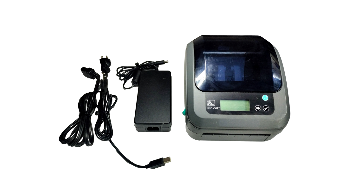 Zebra GX420d Direct Thermal Barcode Label Printer Dispenser USB Serial Etherne