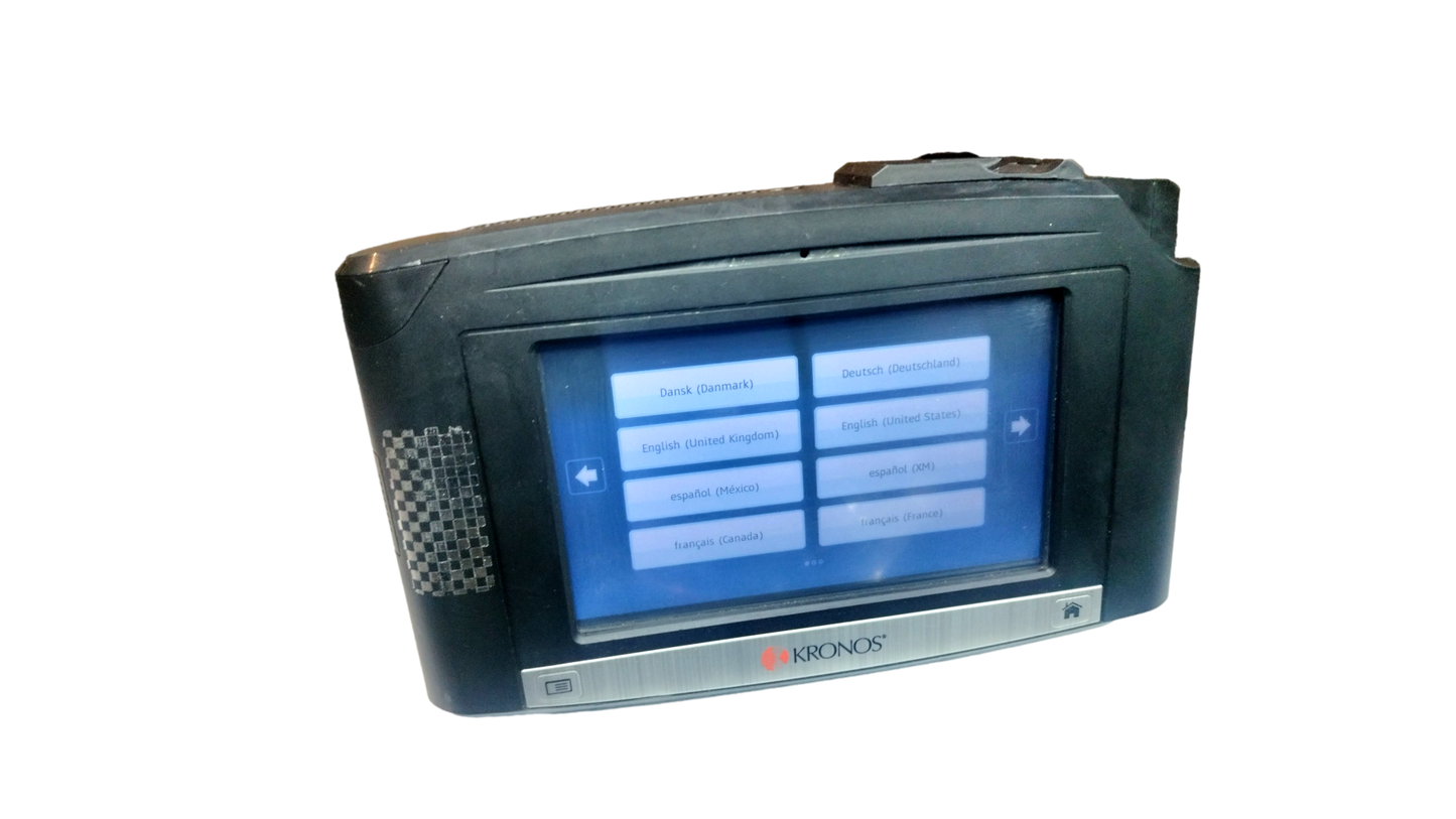 Kronos Intouch 9000 Time Clock with TouchScreen Barcode 8609000-028