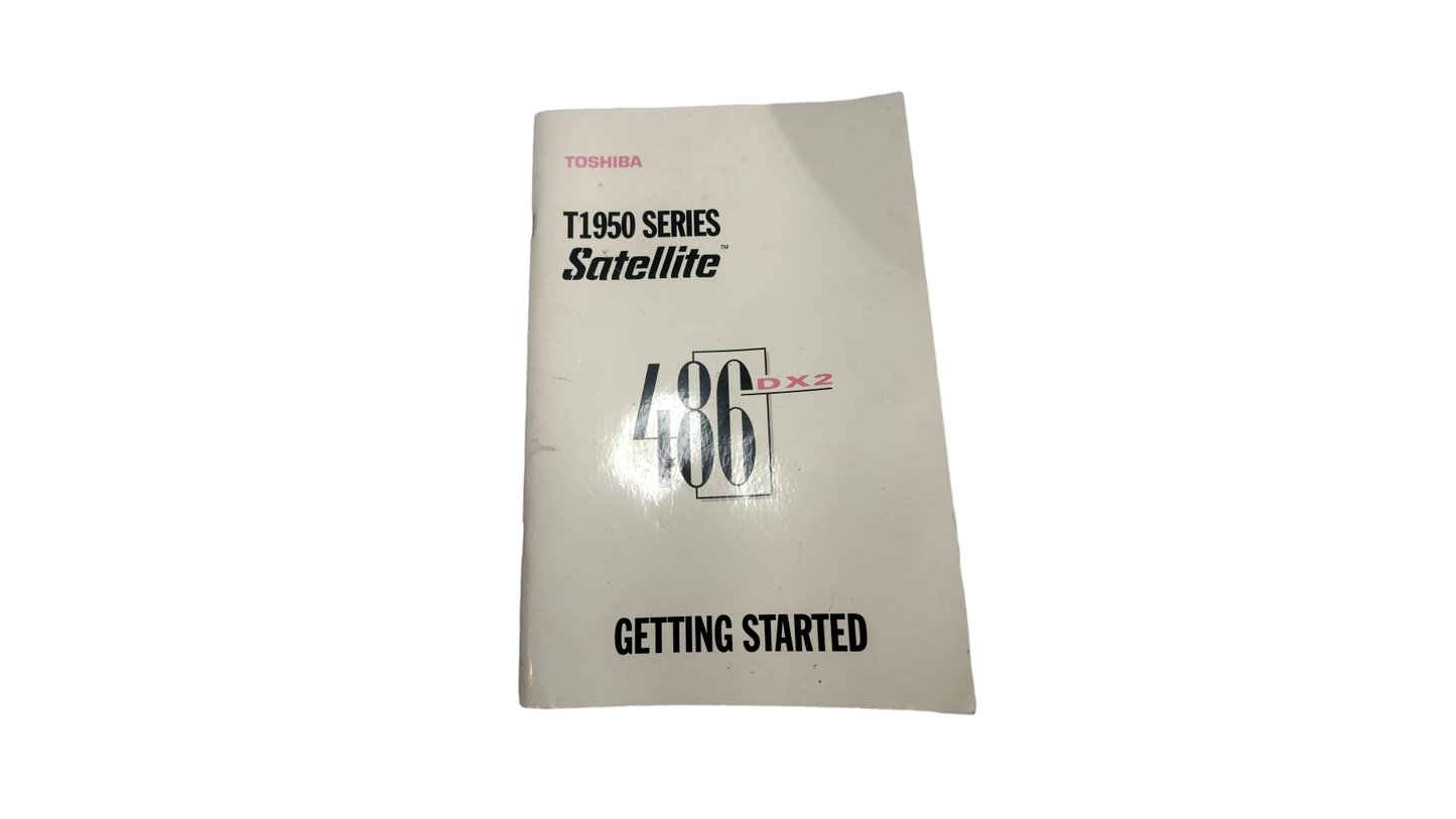 Vintage Toshiba Satellite Laptop T1950 ORIGINAL 486 DX2 Getting Started Manual