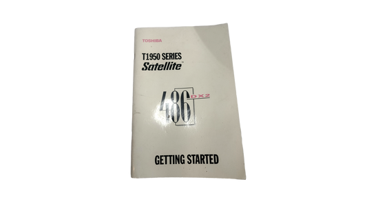 Vintage Toshiba Satellite Laptop T1950 ORIGINAL 486 DX2 Getting Started Manual