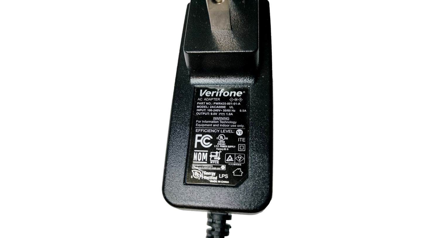 Genuine Verifone 2ACA009E AC Adapter 9V 1.0A Power Supply PWR435-001-01-A
