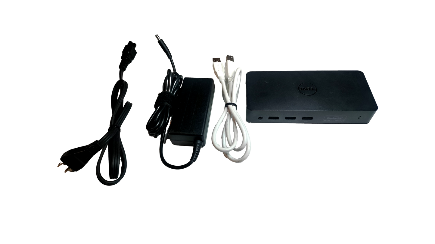 Dell D3100 USB 3.0 Ultra HD/4K Triple Display Docking Station  65.0W AC Adapter