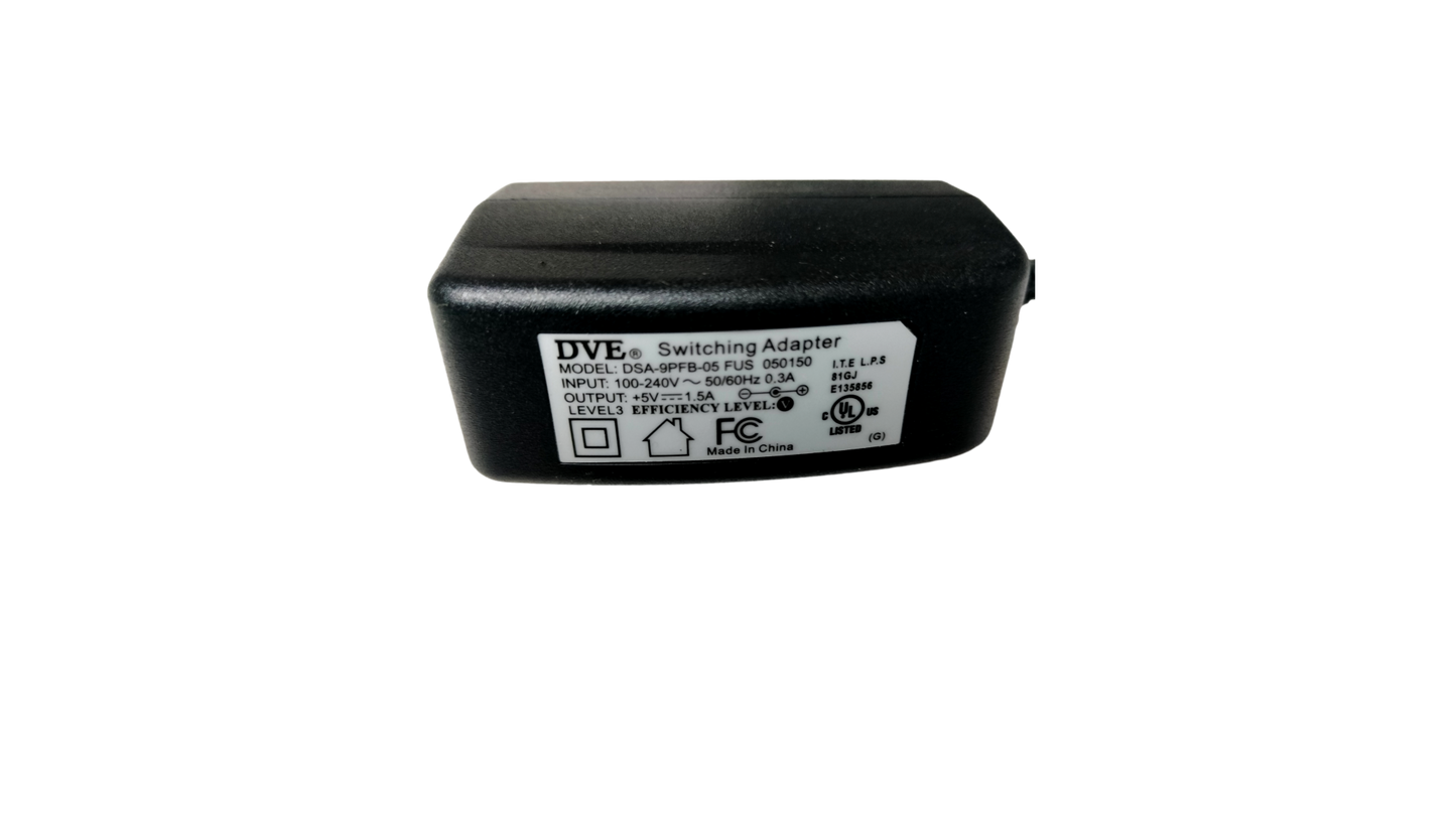 DVE DSA-9PFB-05 FUS 5v 1.5a AC Adapter