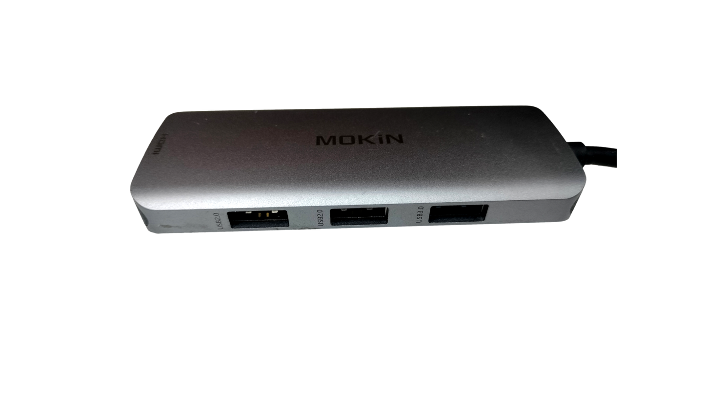 MOKiN MOUC0412 6 IN 1 USB C to Dual HDMI Adapter Docking Station