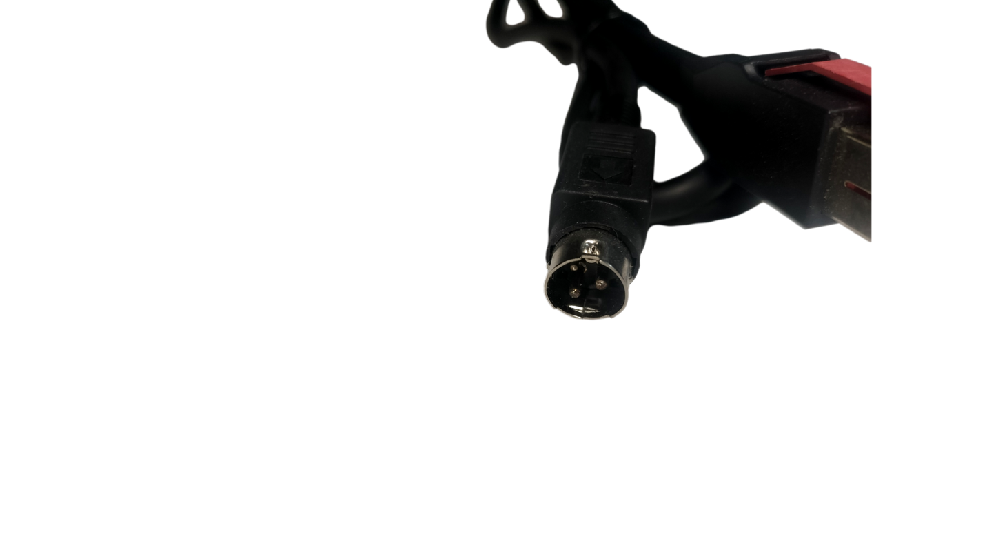 24V Powered USB to DIN 3 Pin 3P 3ft Power Cable for POS System Scanner Printer