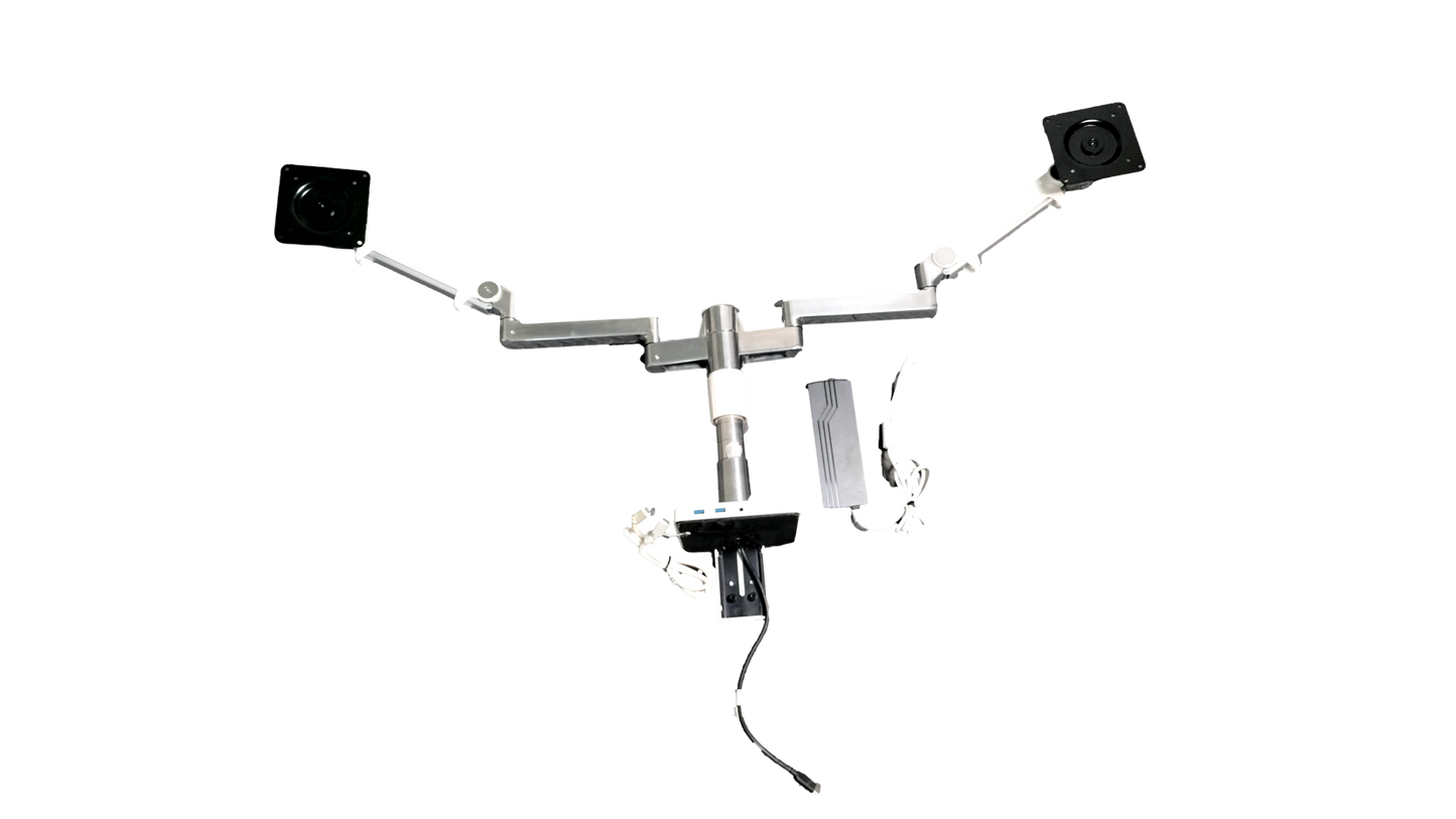Humanscale M/Connect 2 Desktop Dual Monitor Arms With Base No Dock