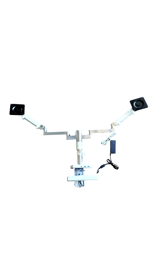 Humanscale M/Connect  Desktop Dual Monitor Arms With Dock