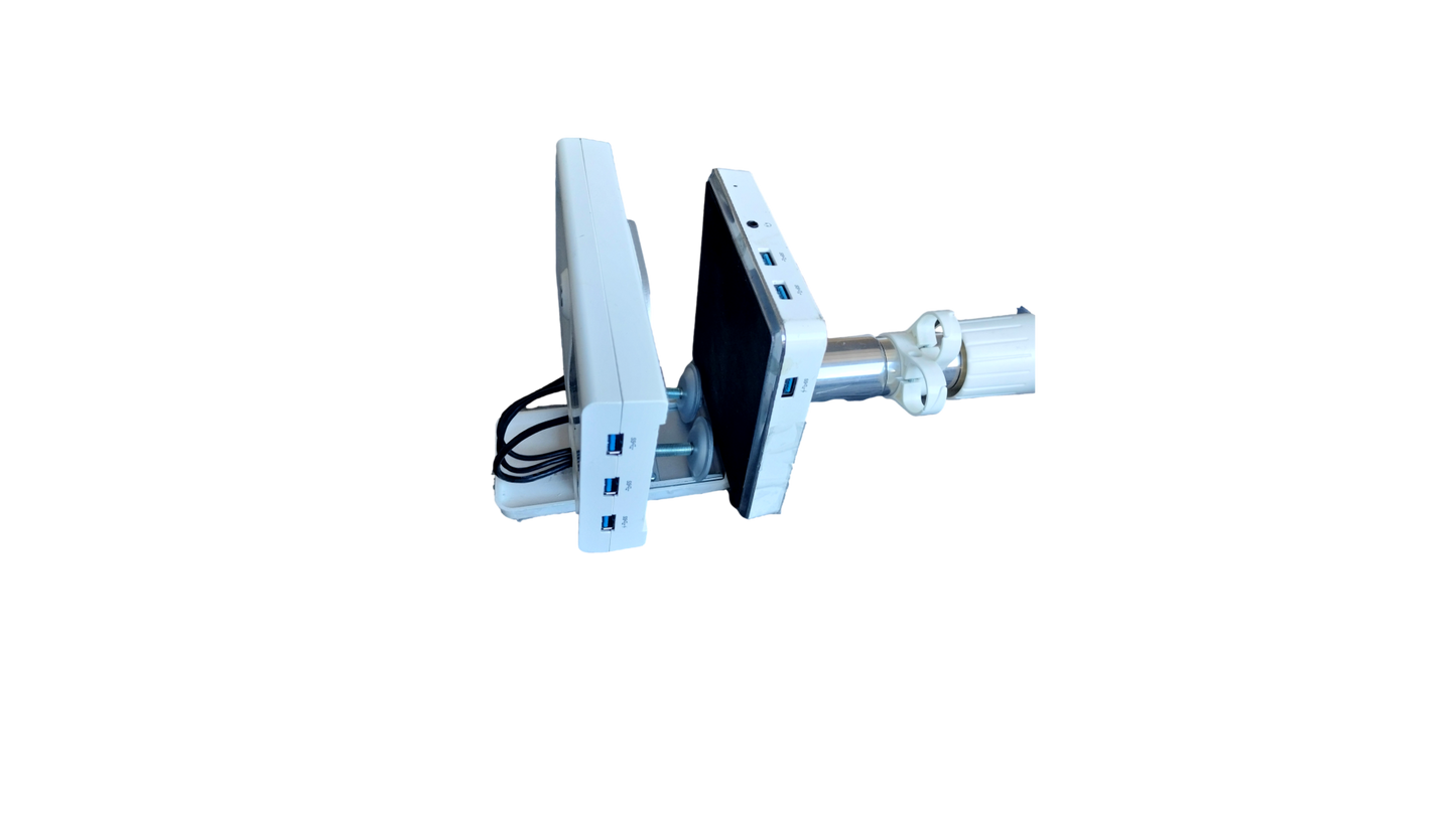 Humanscale M/Connect  Desktop Dual Monitor Arms With Dock