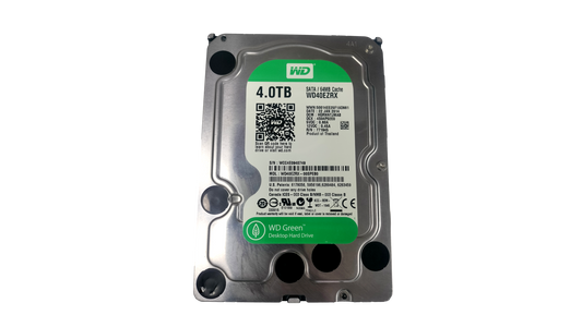 Western Digital Green 4TB WD40EZRX-00SPEB0 5.4K 64MB 6Gb/s SATA 3.5" HDD