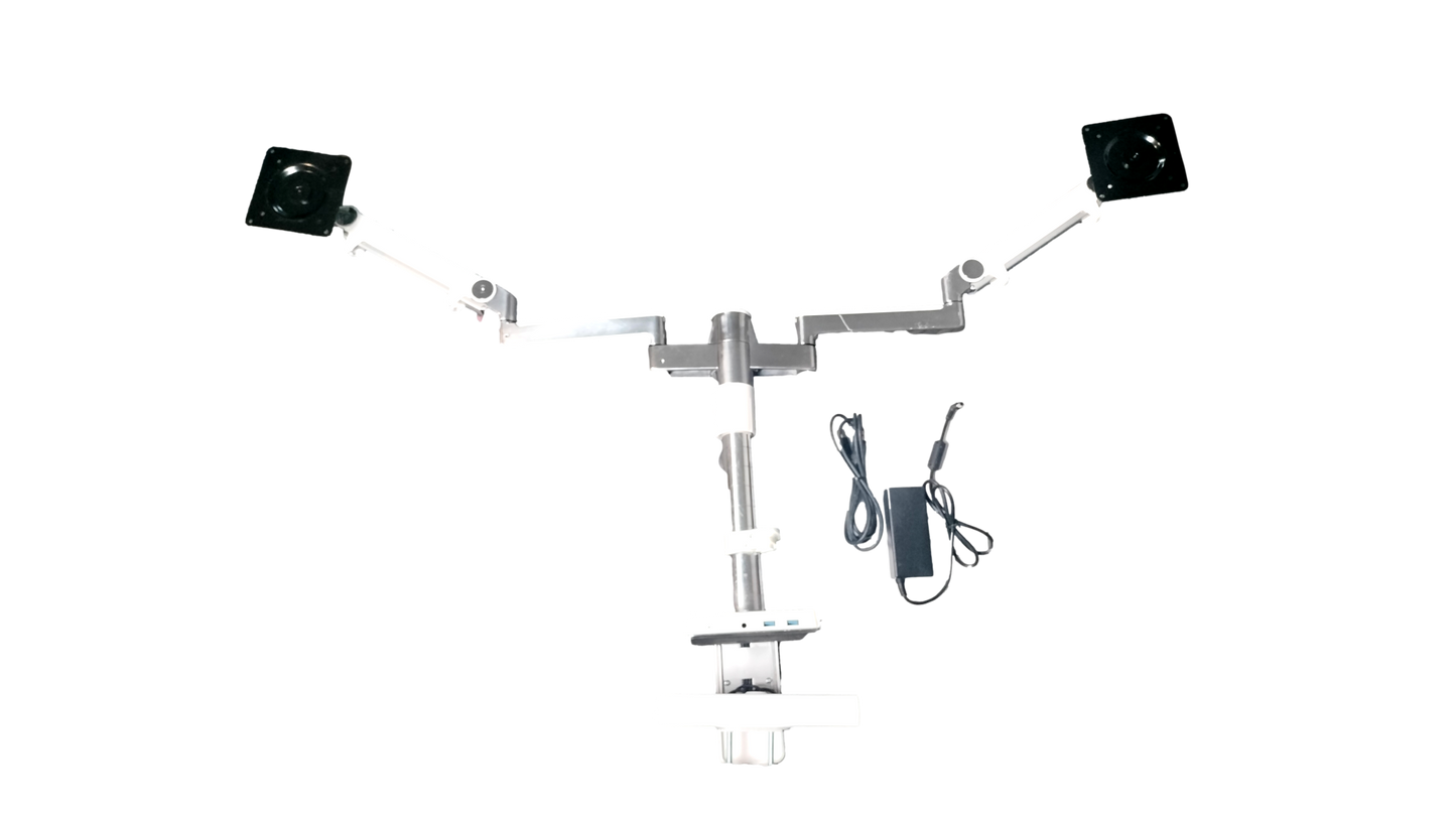 Humanscale M/Connect  Desktop Dual Monitor Arms With Dock #3