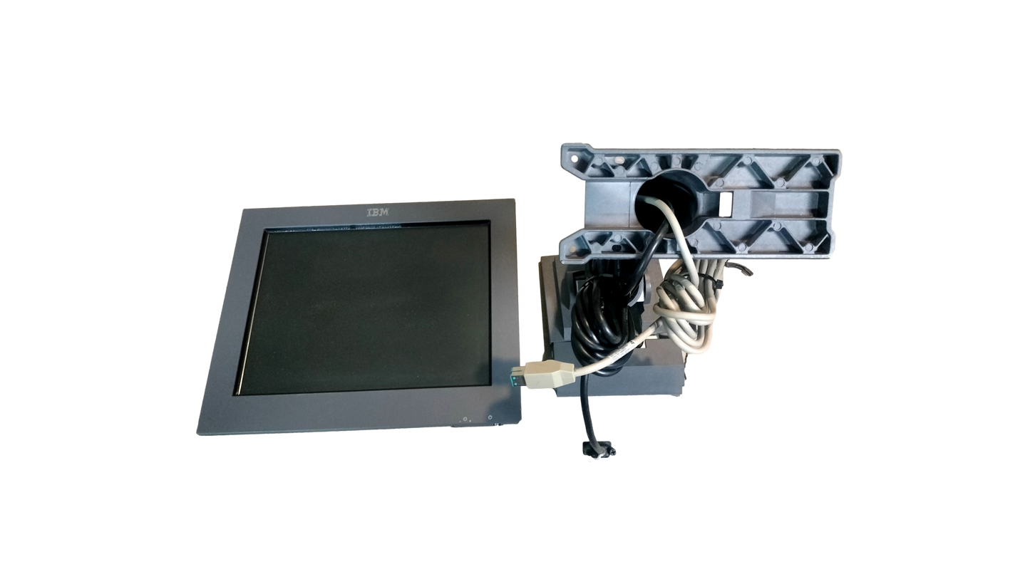 IBM POS 4820 15" Infrared Touchscreen Monitor Display With Mount