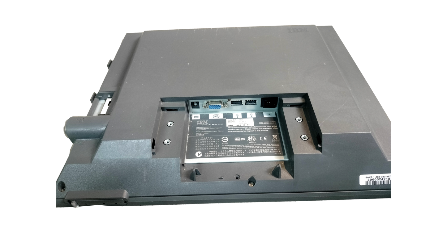 IBM POS 4820 15" Infrared Touchscreen Monitor Display With Mount