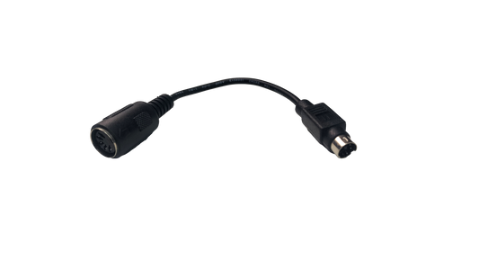 Black 6" 5 Pin Din to PS/2 Female Keyboard Adapter