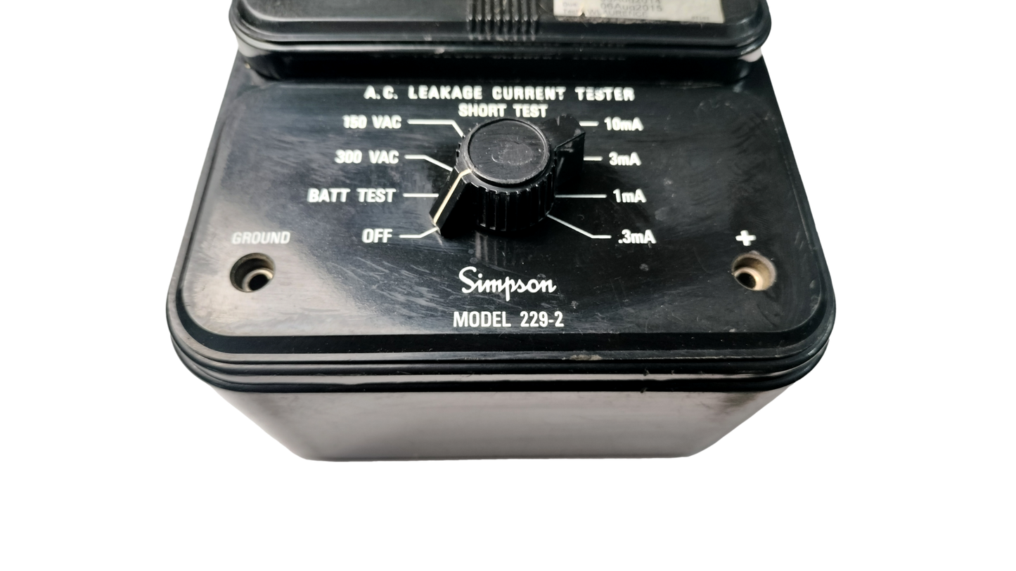 SIMPSON MODEL 229-2 AC LEAKAGE CURRENT TESTER