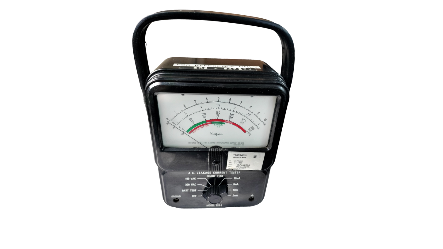 SIMPSON MODEL 229-2 AC LEAKAGE CURRENT TESTER