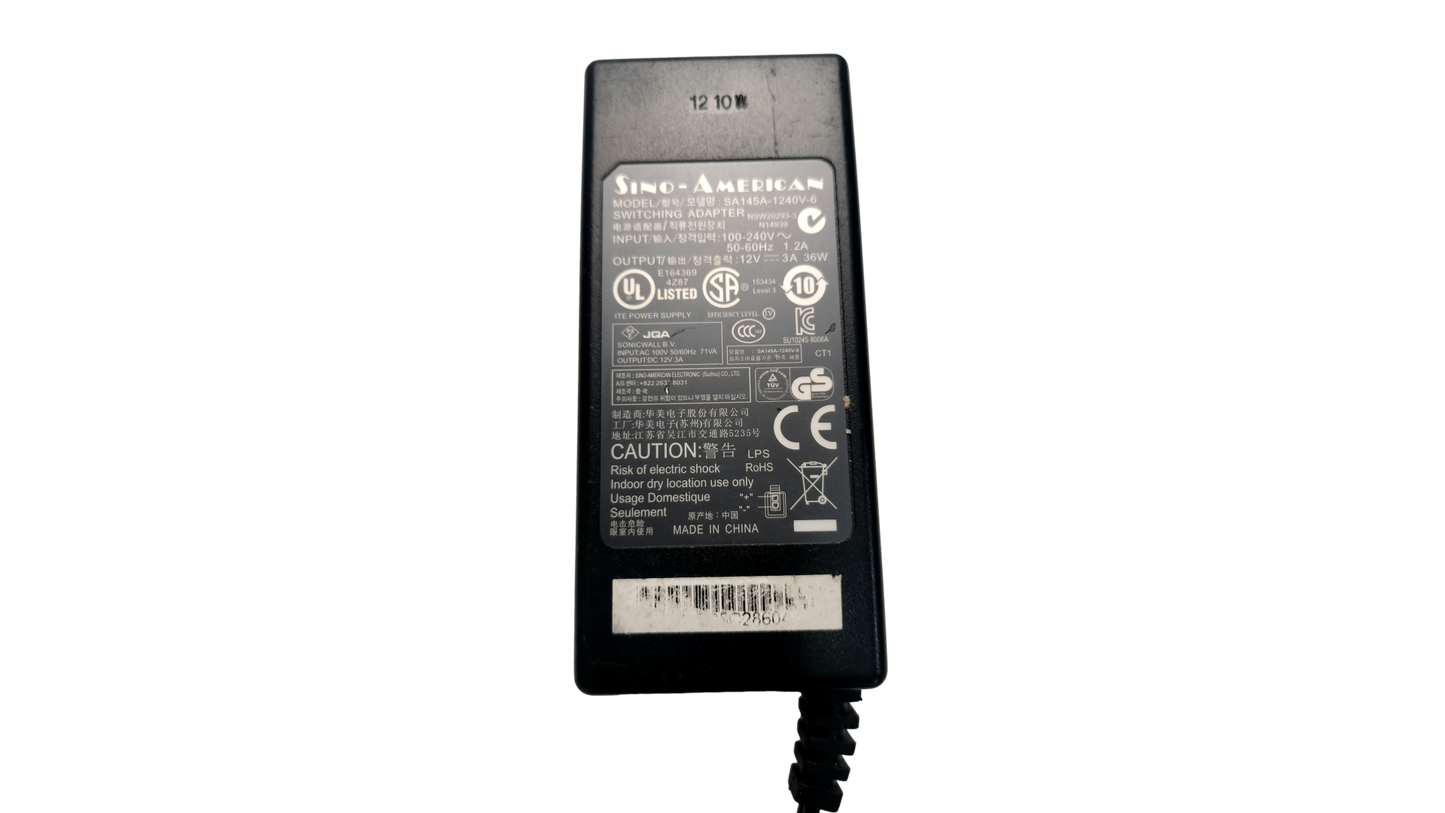 Genuine Sino-American SA145A-1240V-6 12V 3A Switching Adapter
