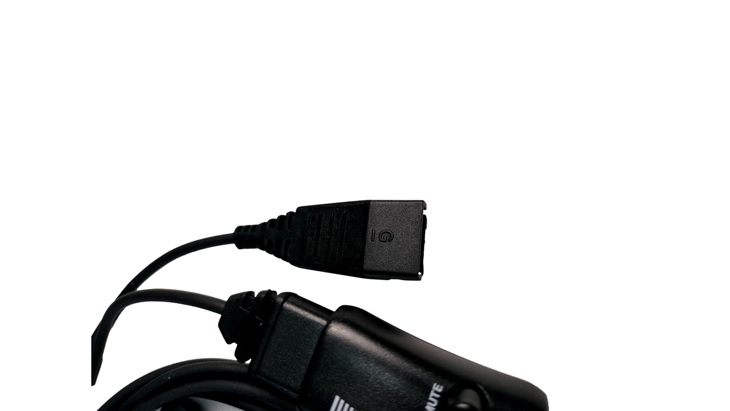 VXI Y Cord Training Supervisor QD Cable Splitter /w Mute Switch 4 Jabra Headset