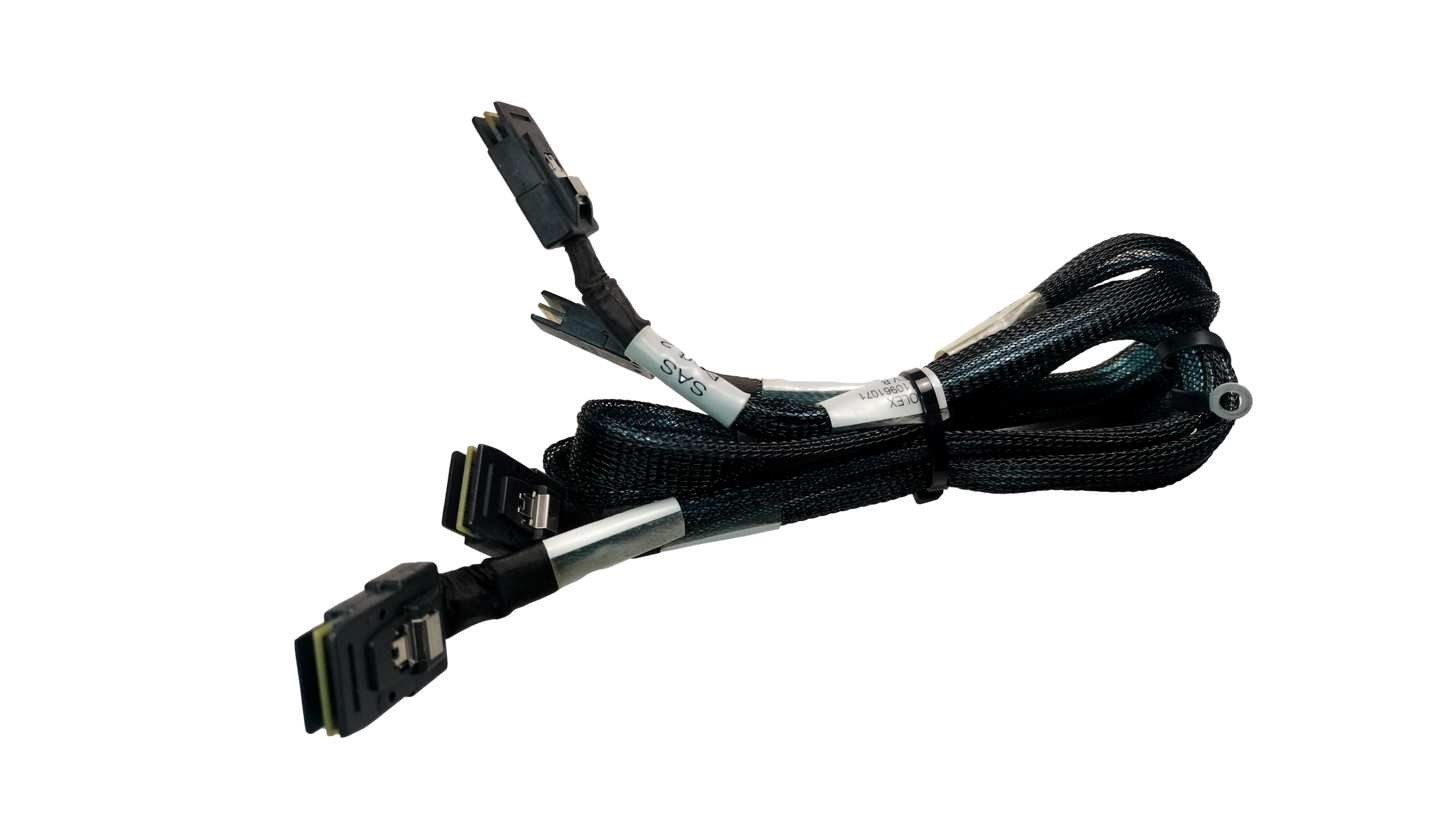 LOT OF 2 CISCO MOLEX 1110961070 1110961071 UCS-C240-M3S POWER SAS CABLES