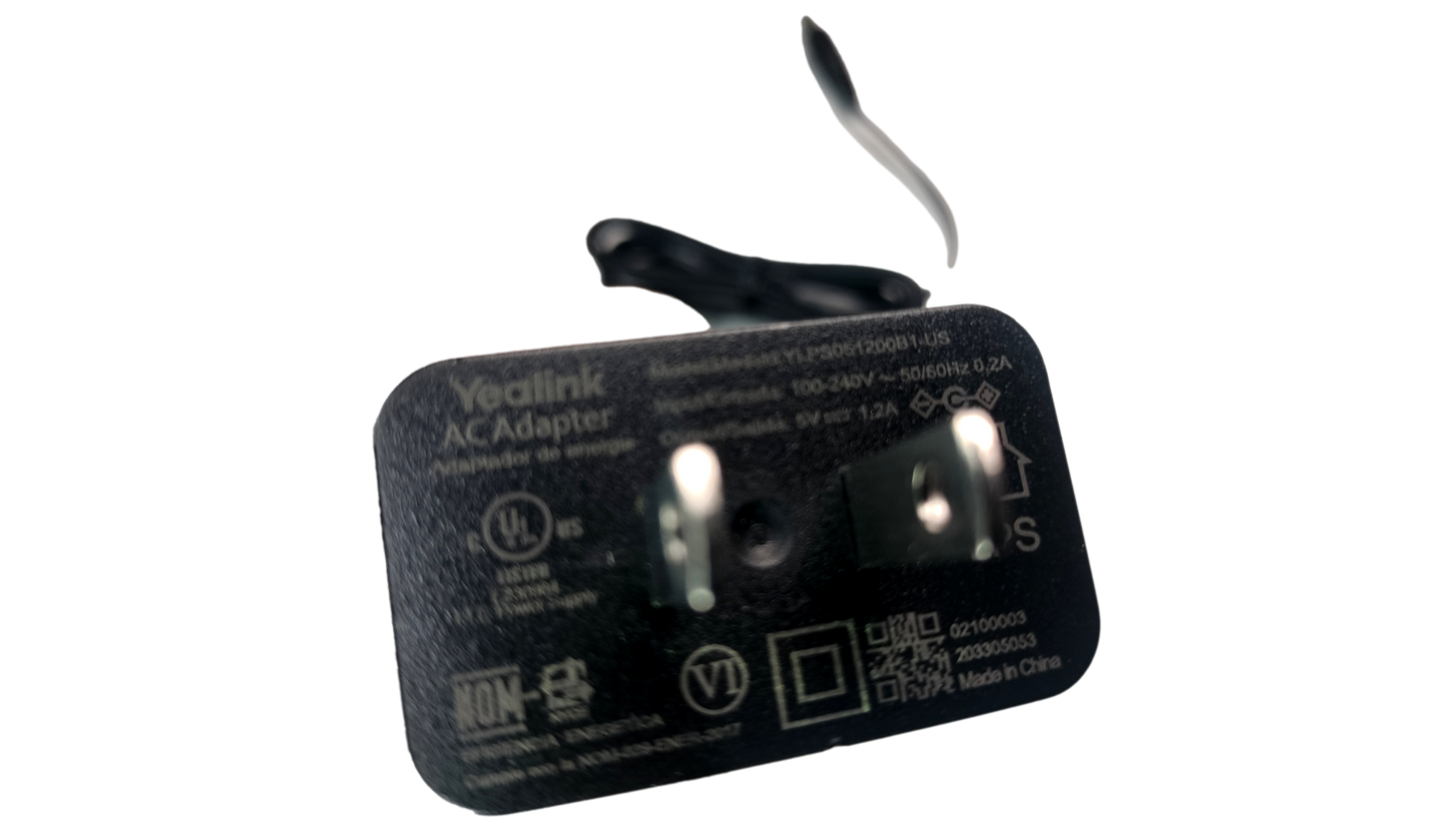 Yealink AC Adapter Power Supply 5V 1.2A YLPS051200B1-US