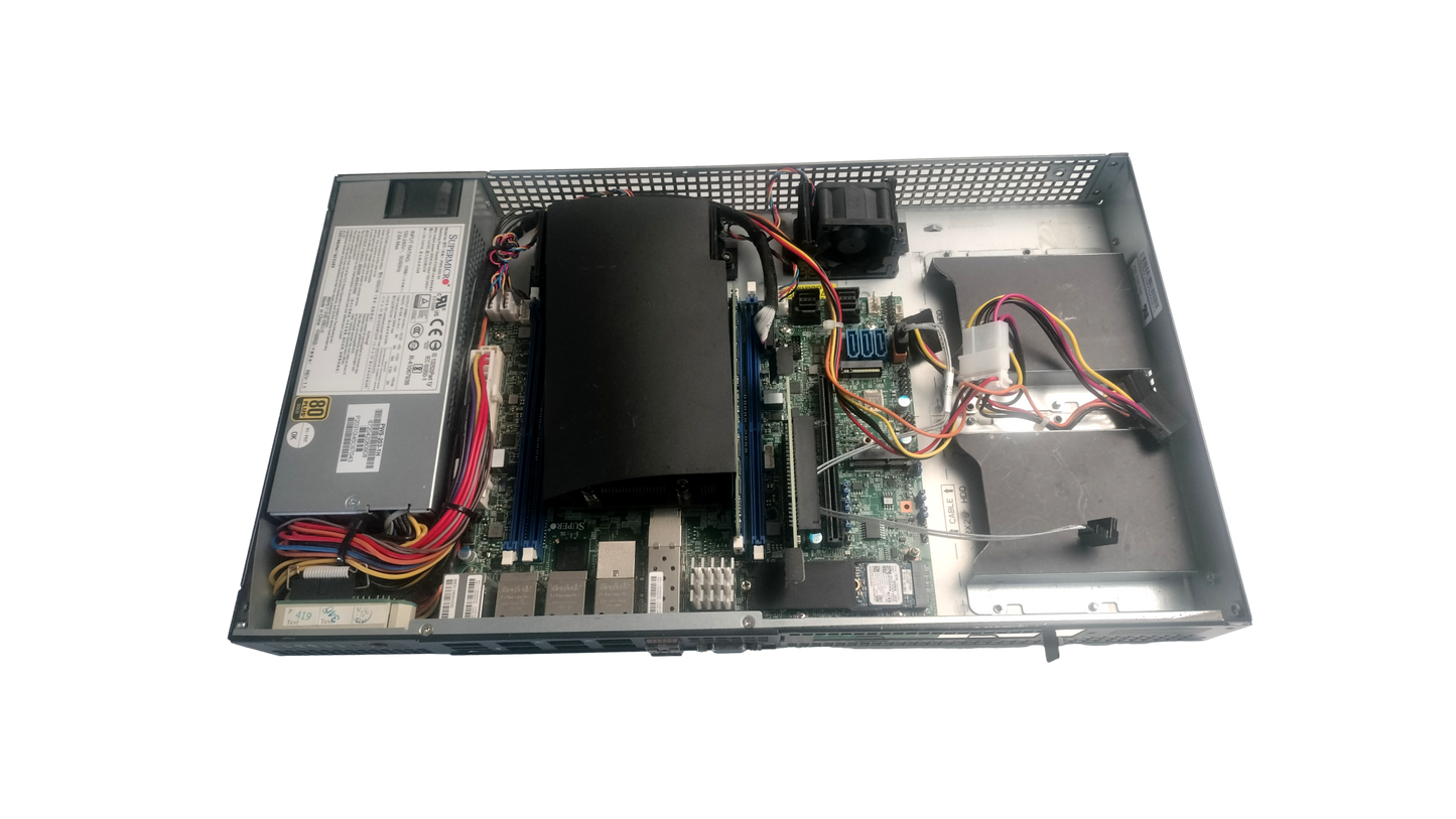 Supermicro 505-2 SYS-5019D-4C-4N8TP Xeon D-2146NT 32GB RAM 1U Server
