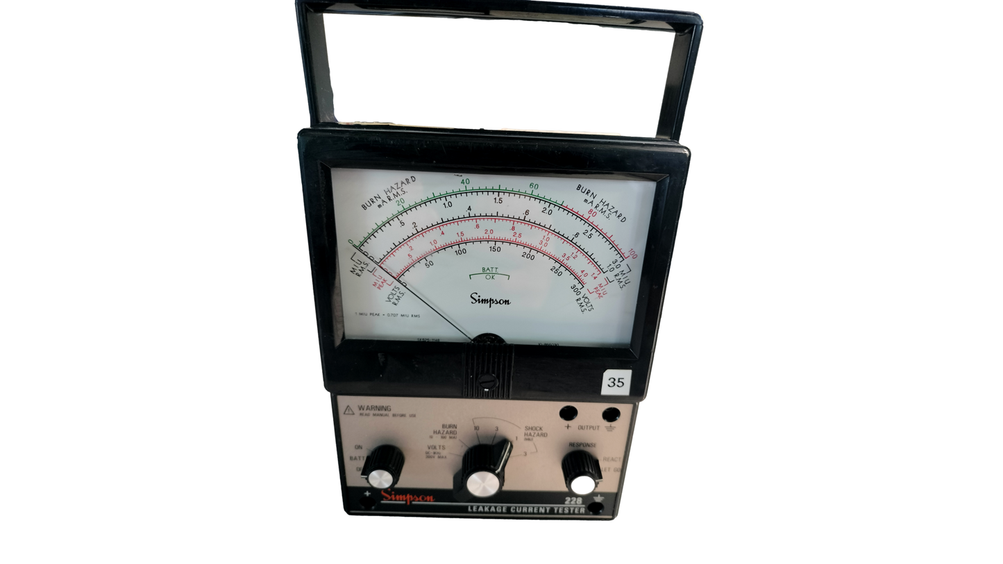 SIMPSON MODEL 228 AC LEAKAGE CURRENT TESTER