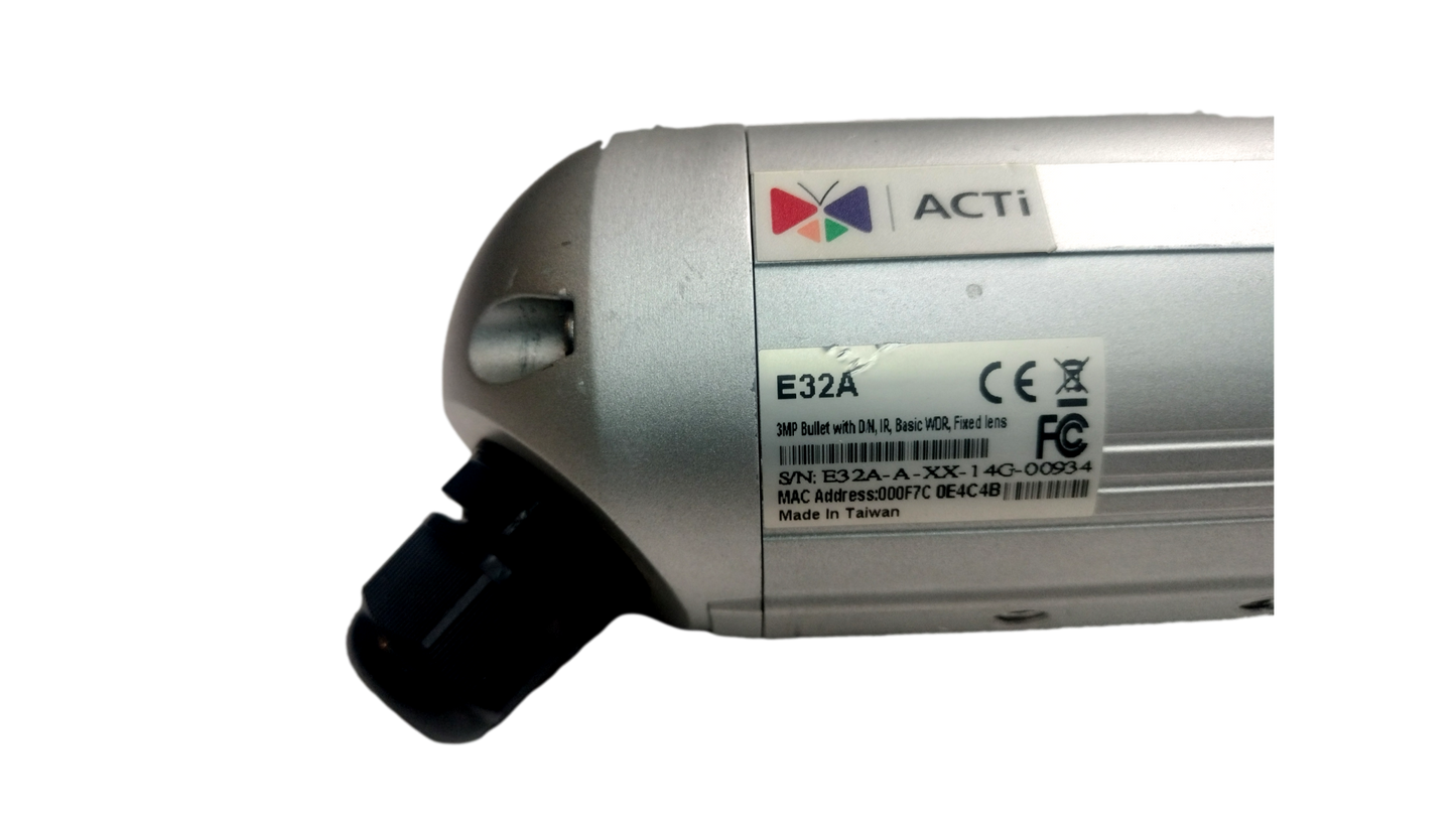 ACTi E32A POE Outdoor Bullet Camera with Mount