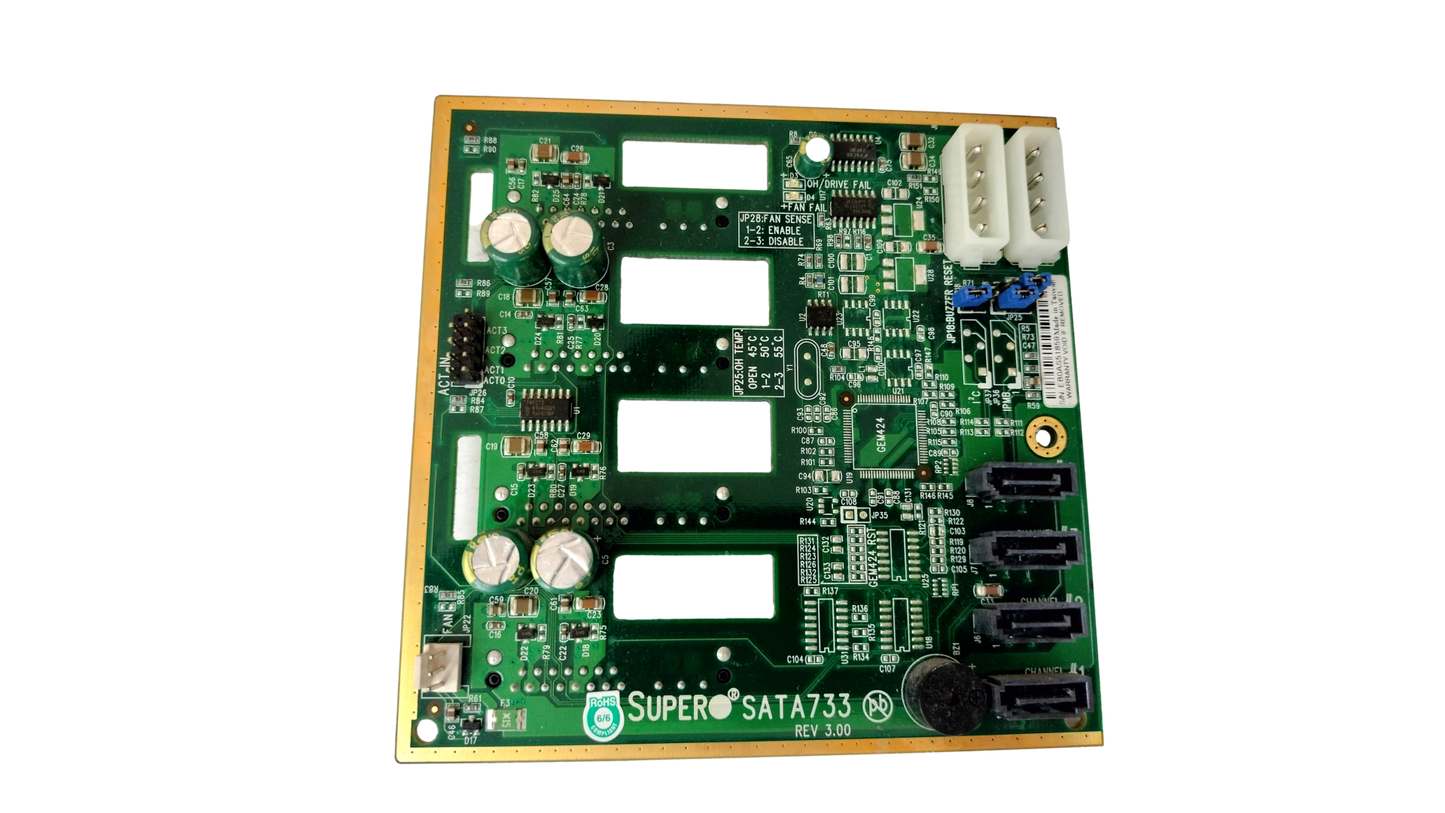 Supermicro SATA733 Rev 3.00 Server 4-Port SATA II/SAS Backplane
