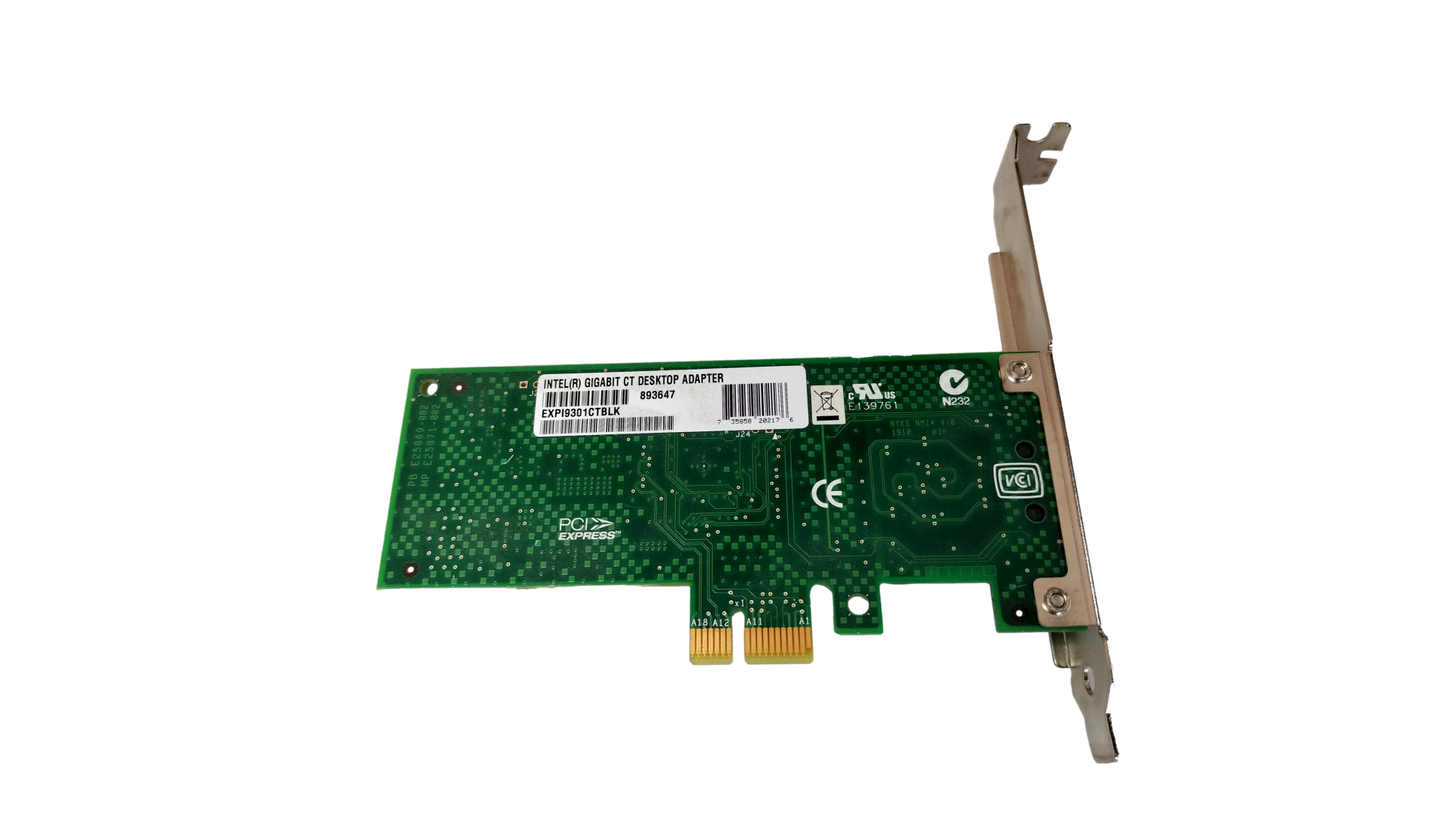 Intel Pro/1000 CT Single-Port RJ-45 1Gbps PCI Express Desktop Network Adapter EXPI9301CTBLK