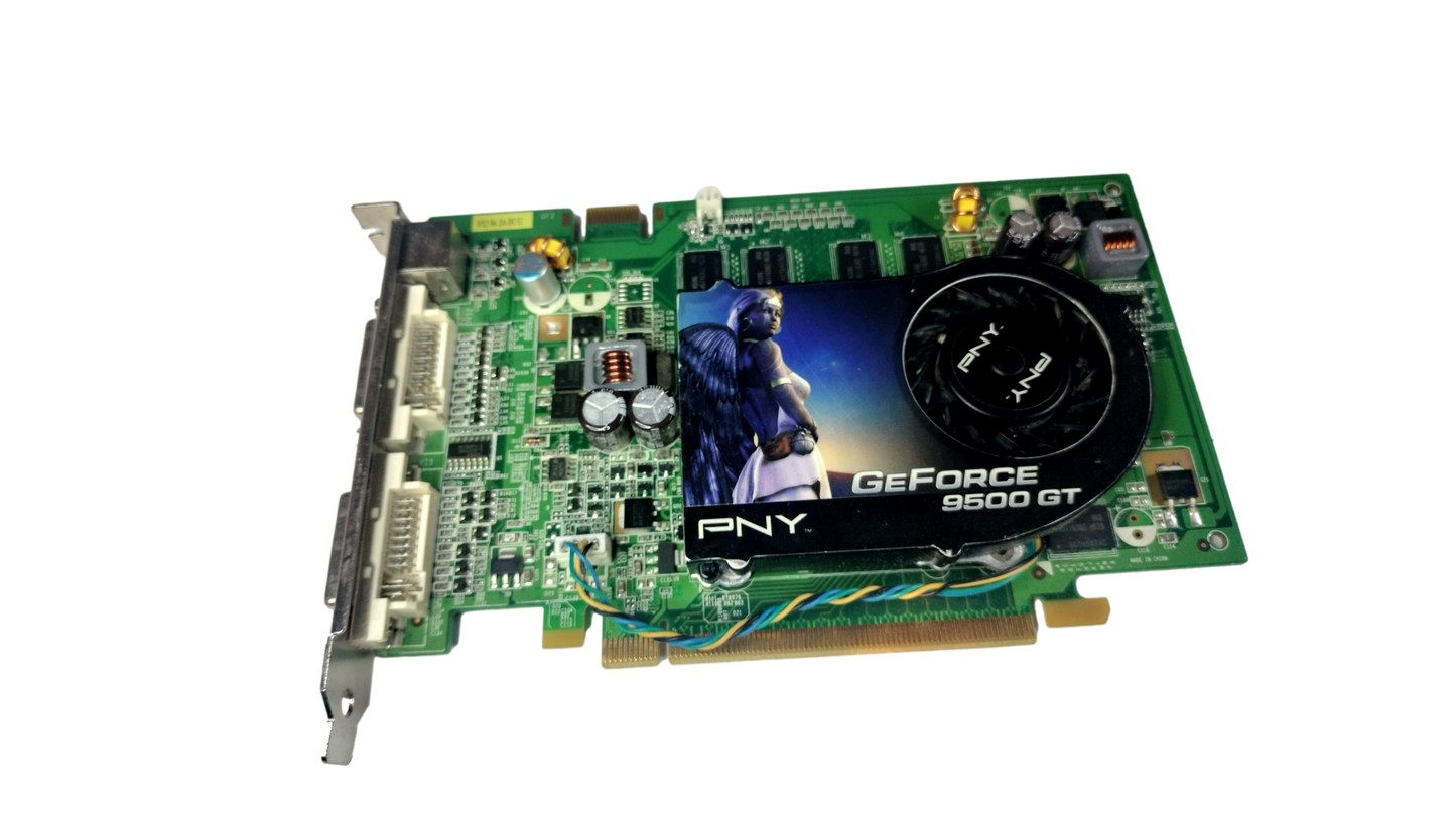 PNY NVIDIA GeForce 9500GT 512MB DDR2 PCI-E Express Graphics Card VCG95512GXPB