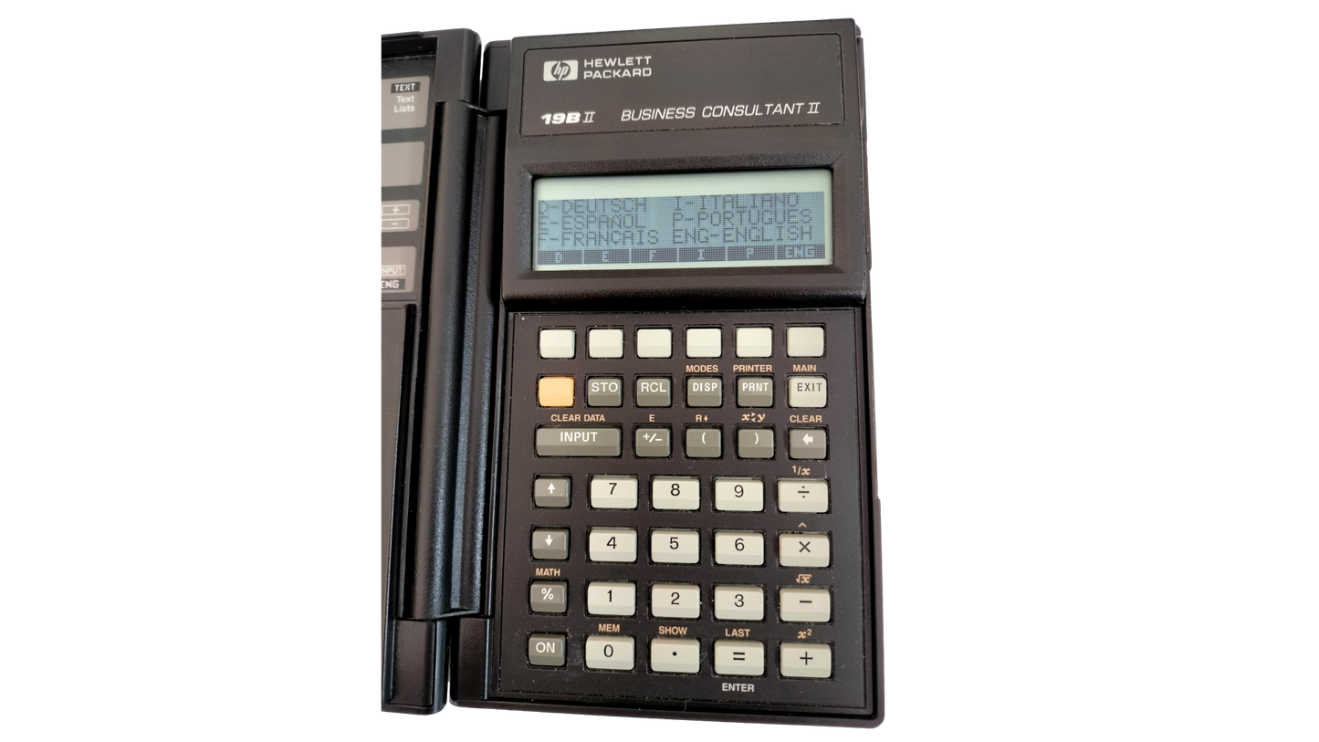 HP 19B II Business Consultant II Calculator Tested New Batteries