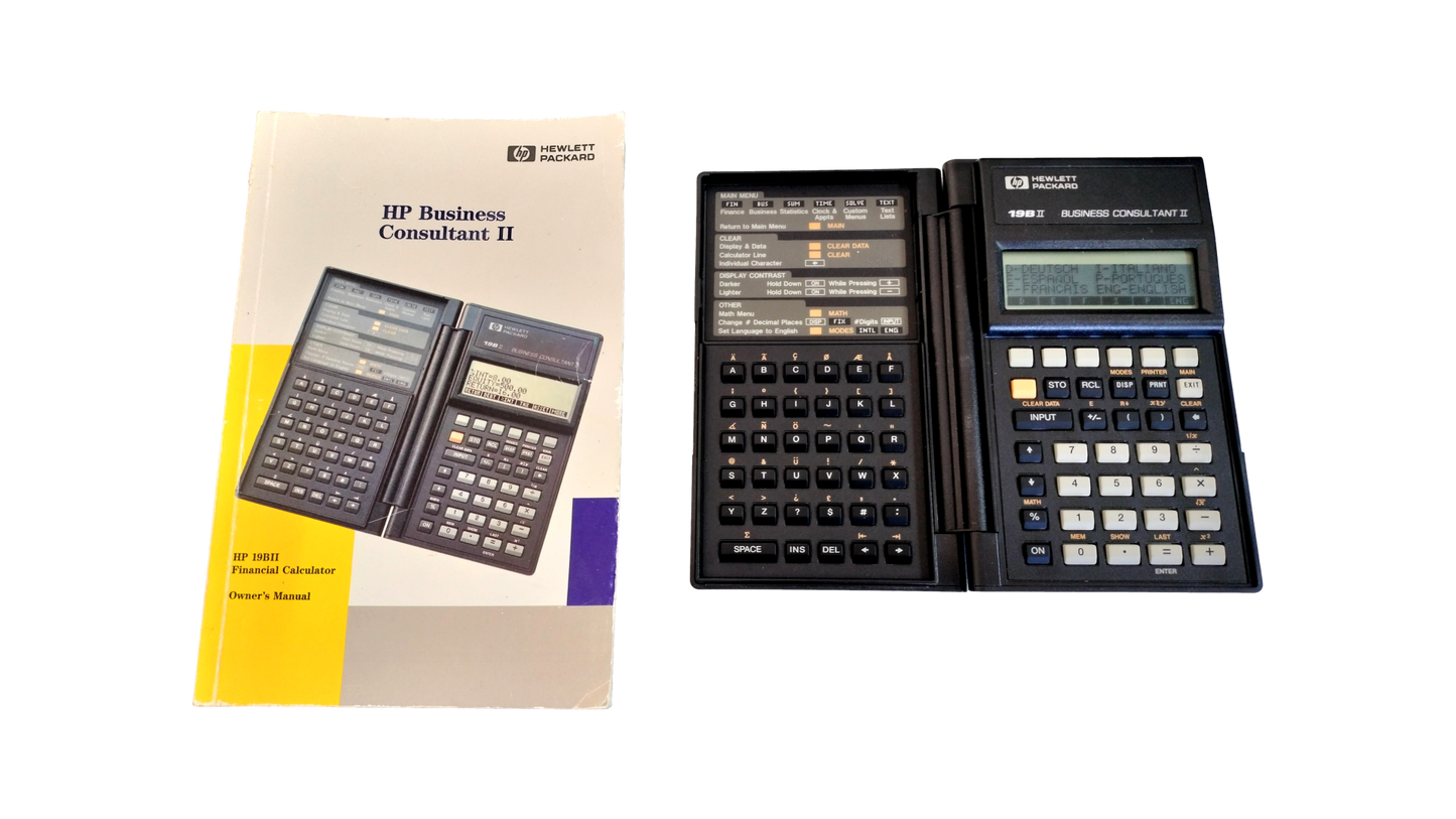 HP 19B II Business Consultant II Calculator Tested New Batteries