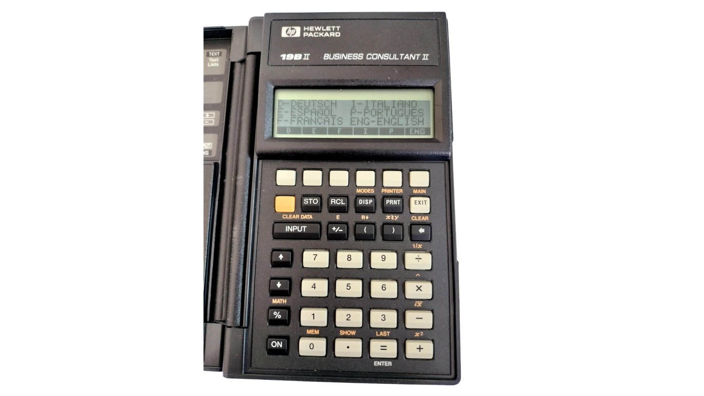 HP 19B II Business Consultant II Calculator Tested New Batteries