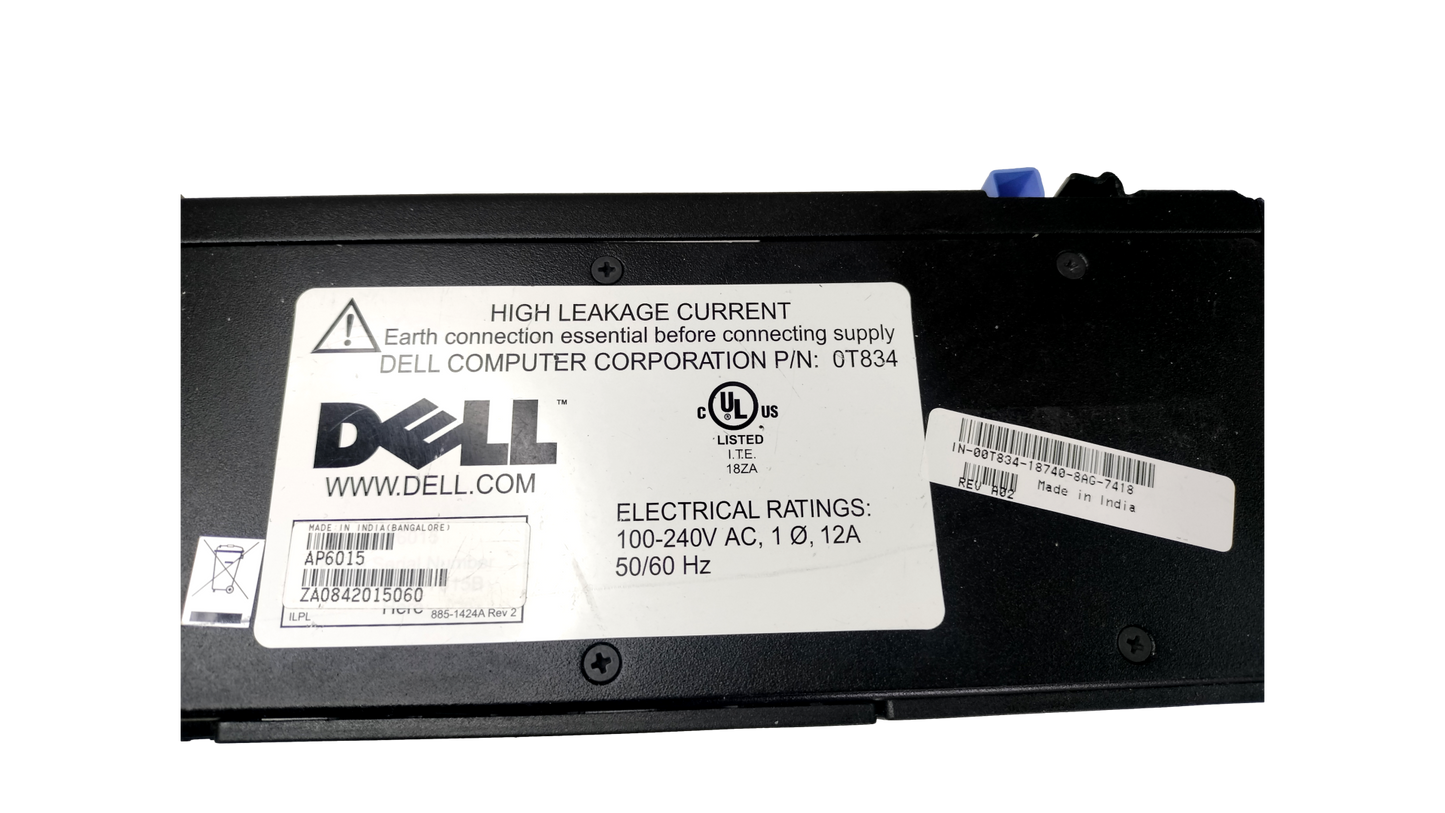 Dell AP6015 8-Outlet 100-240V PDU Power Strip Distribution Unit