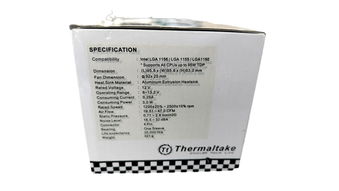 Thermaltake Intel LGA 1156/1155/1150/1151 92 x 25 mm CPU Cooler CLP0556