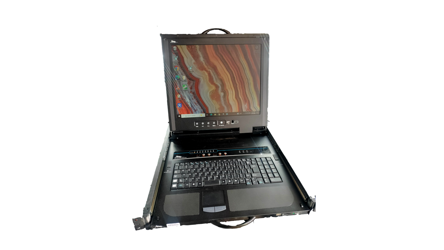 Middle Atlantic RM-KB-LCD17X8KVM - 17" Rackmount LCD Keyboard, 1 RU, 8 Port KVM