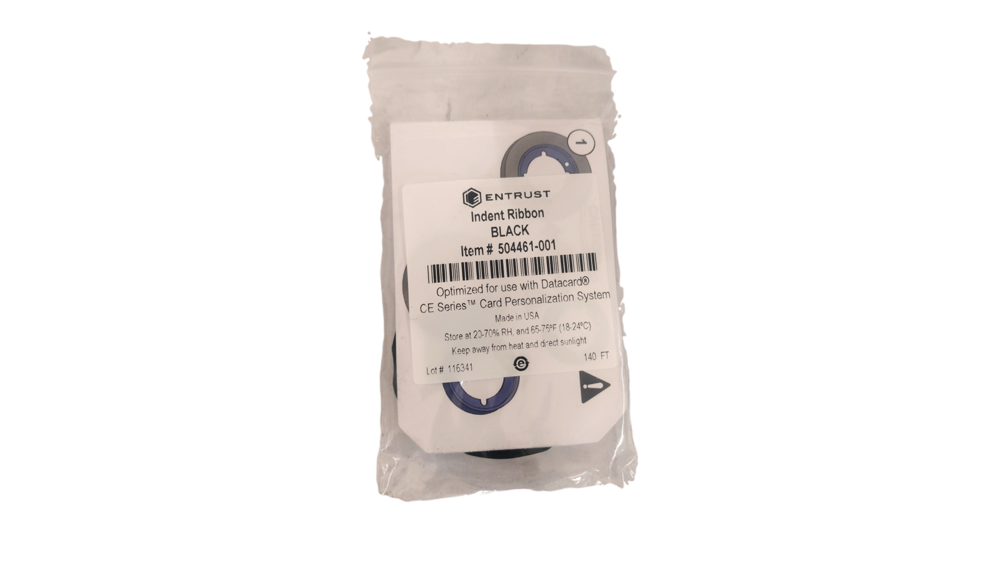 Entrust  DataCard Black Indent Ribbon 140ft. 504461-001