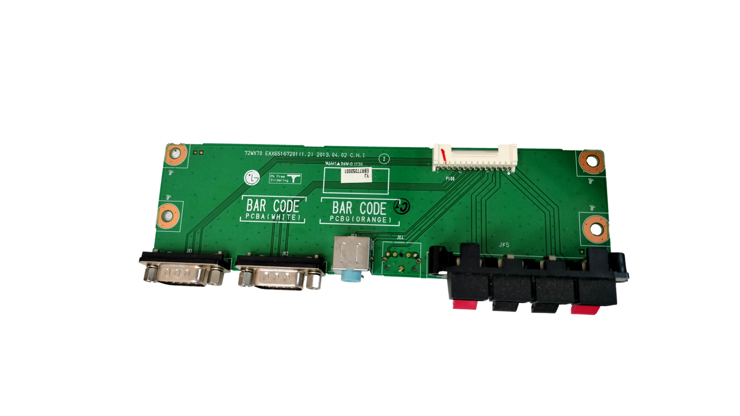 LG 55XF3C 72WX70 EAX65167201 Input Board RS232 Speaker Audio