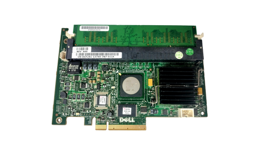 Dell PERC 5/i SAS/SATA PCI-e Dual Channel Raid Controller Module GT281