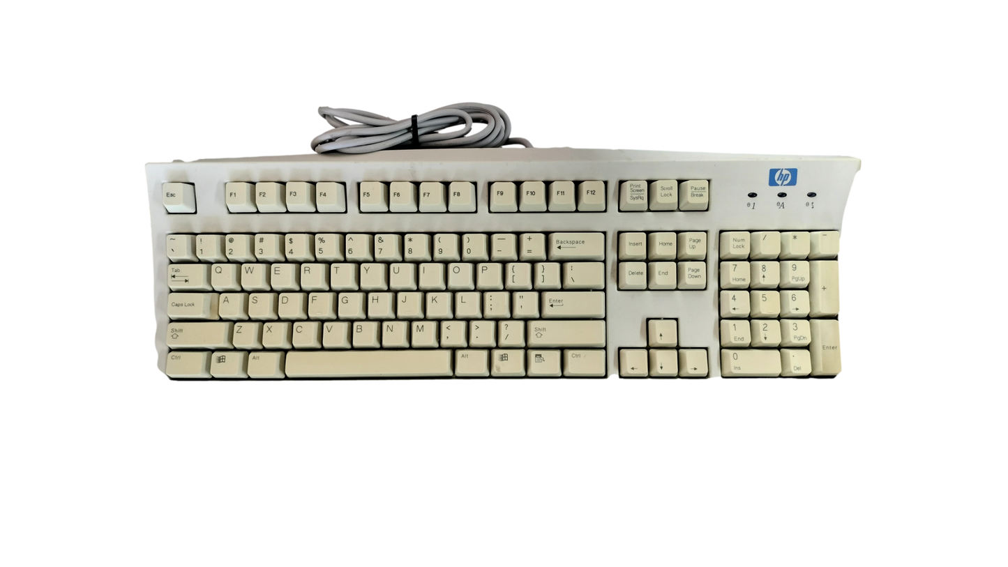 Vintage HP SK-2502C  PS/2 KEYBOARD C4739-60101