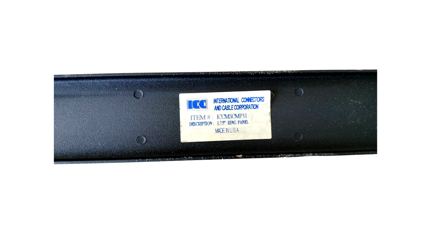 ICC 1.75" Cable Management Panel ICCMSCMP31