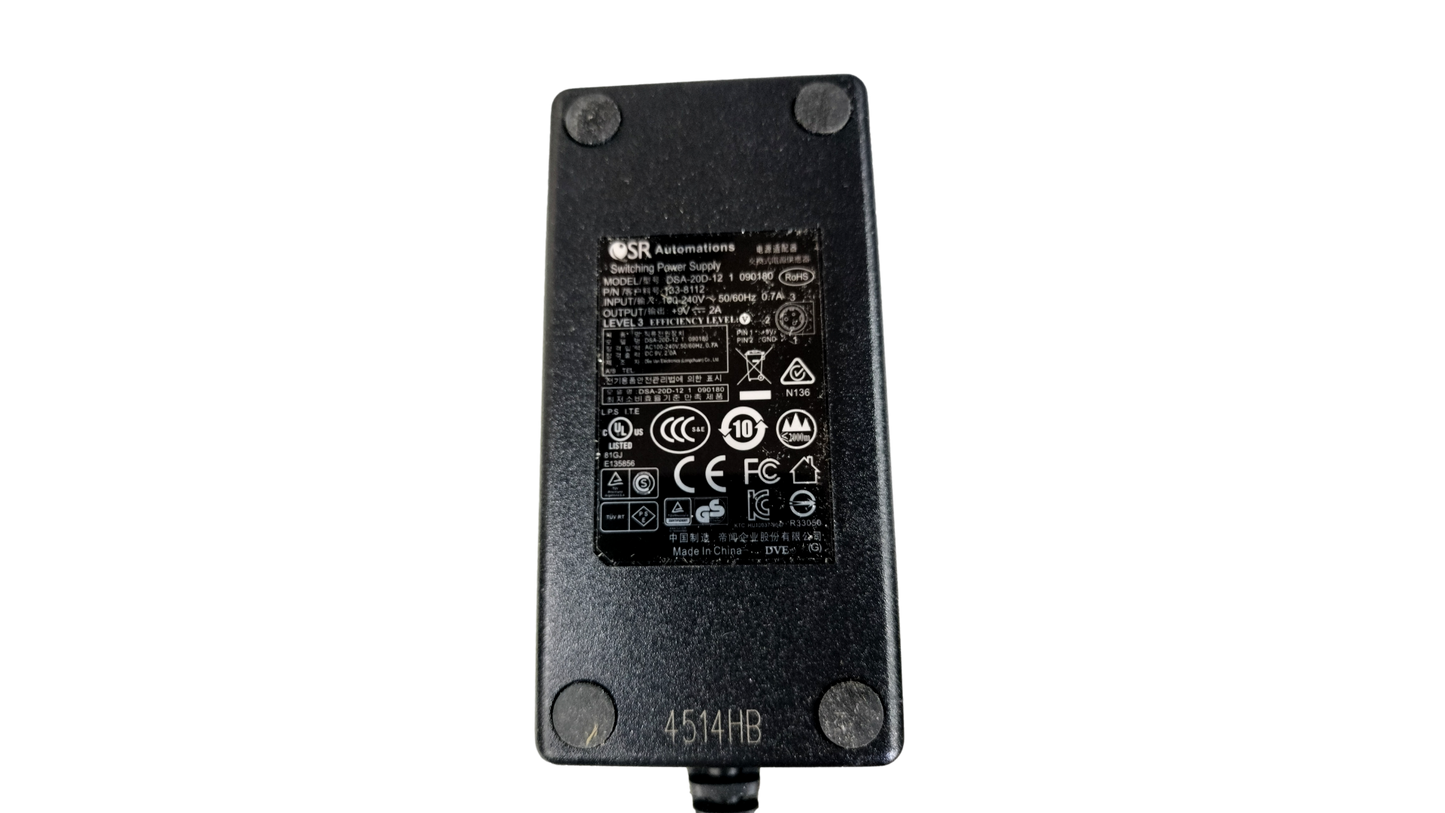 QSR Automations DSA-20D-12 Universal Switching Power Supply 9V 133-8112