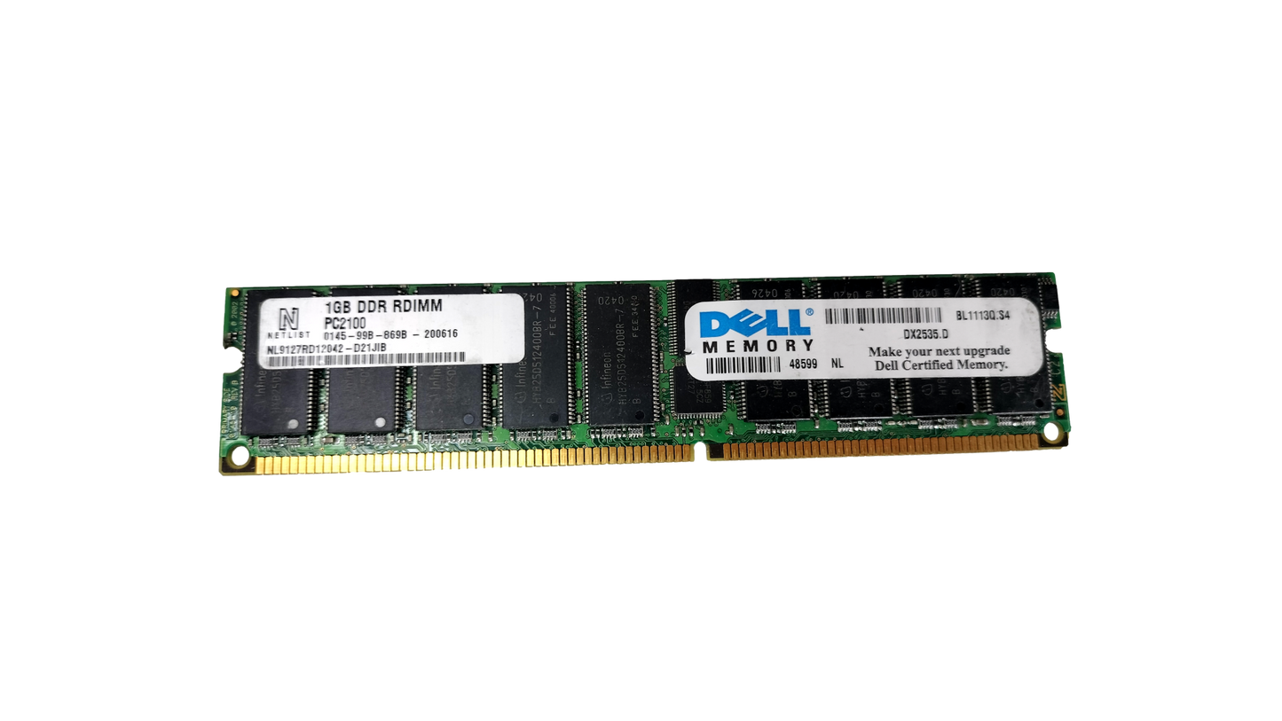 DELL NETLIST NL9127RD12042-D21JIB 1GB PC2100 DDR-266MHZ REG ECC DIMM