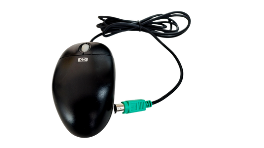 Vintage HP 2-Button Mechanical Trackball PS/2 Mouse 334684-003 390937-001